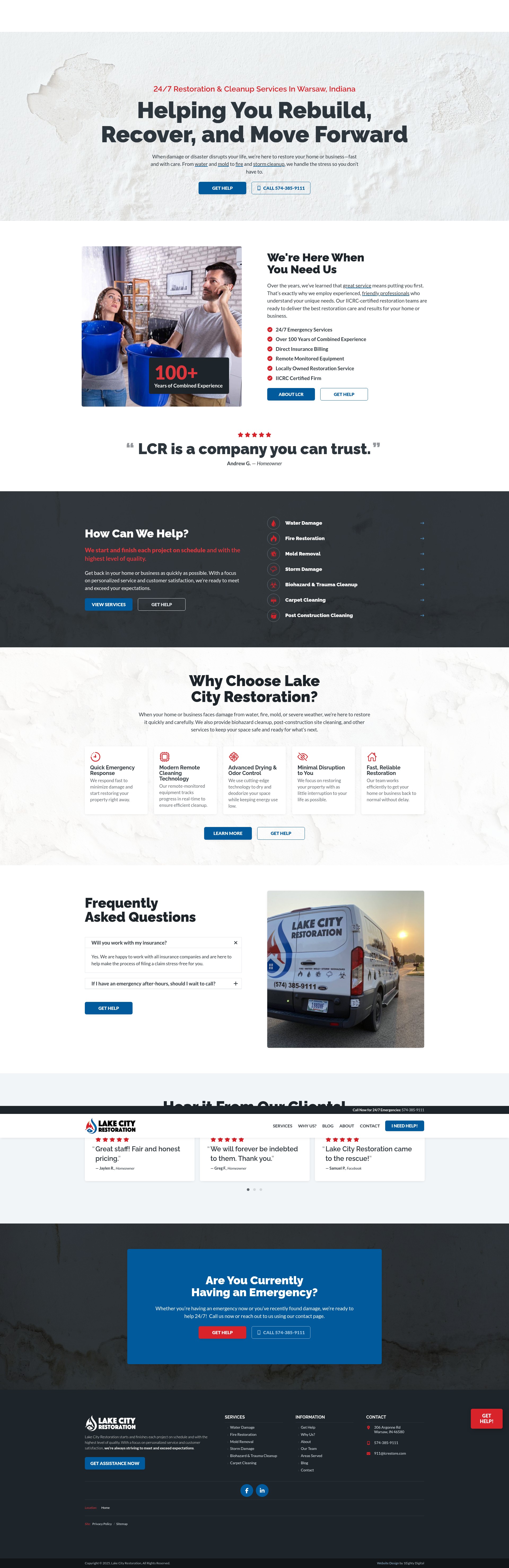 Screenshot of lcrestore.com