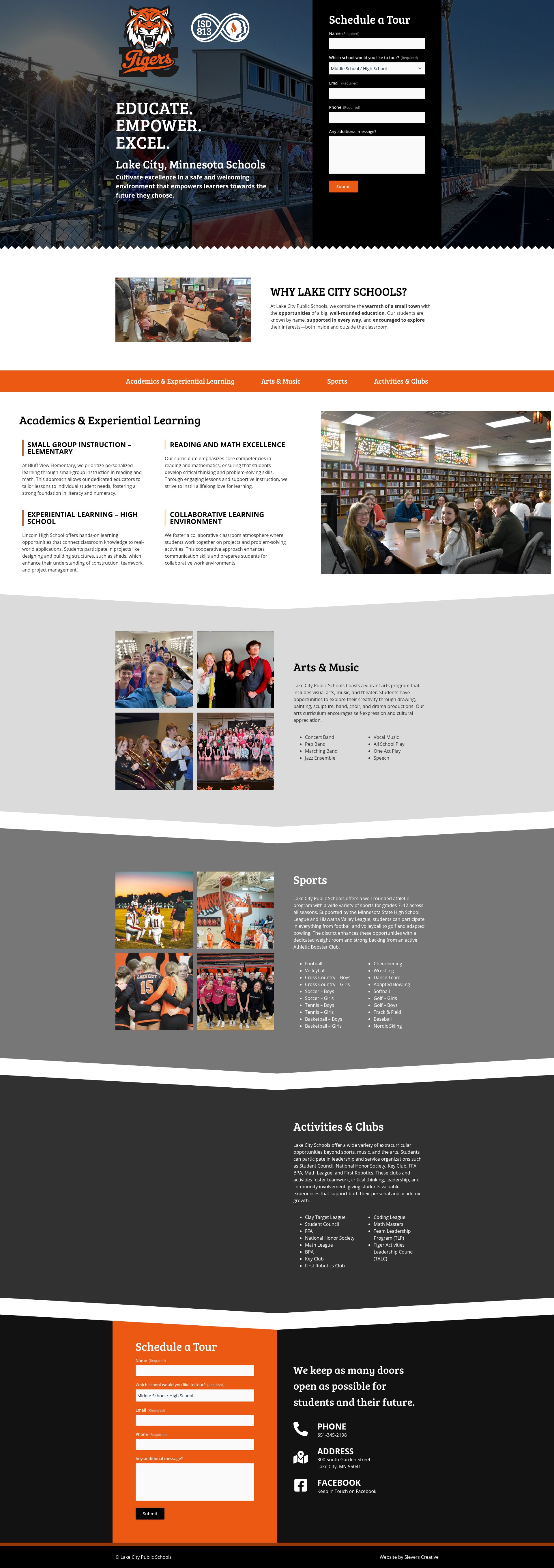 Screenshot of lcschooldistrict.com