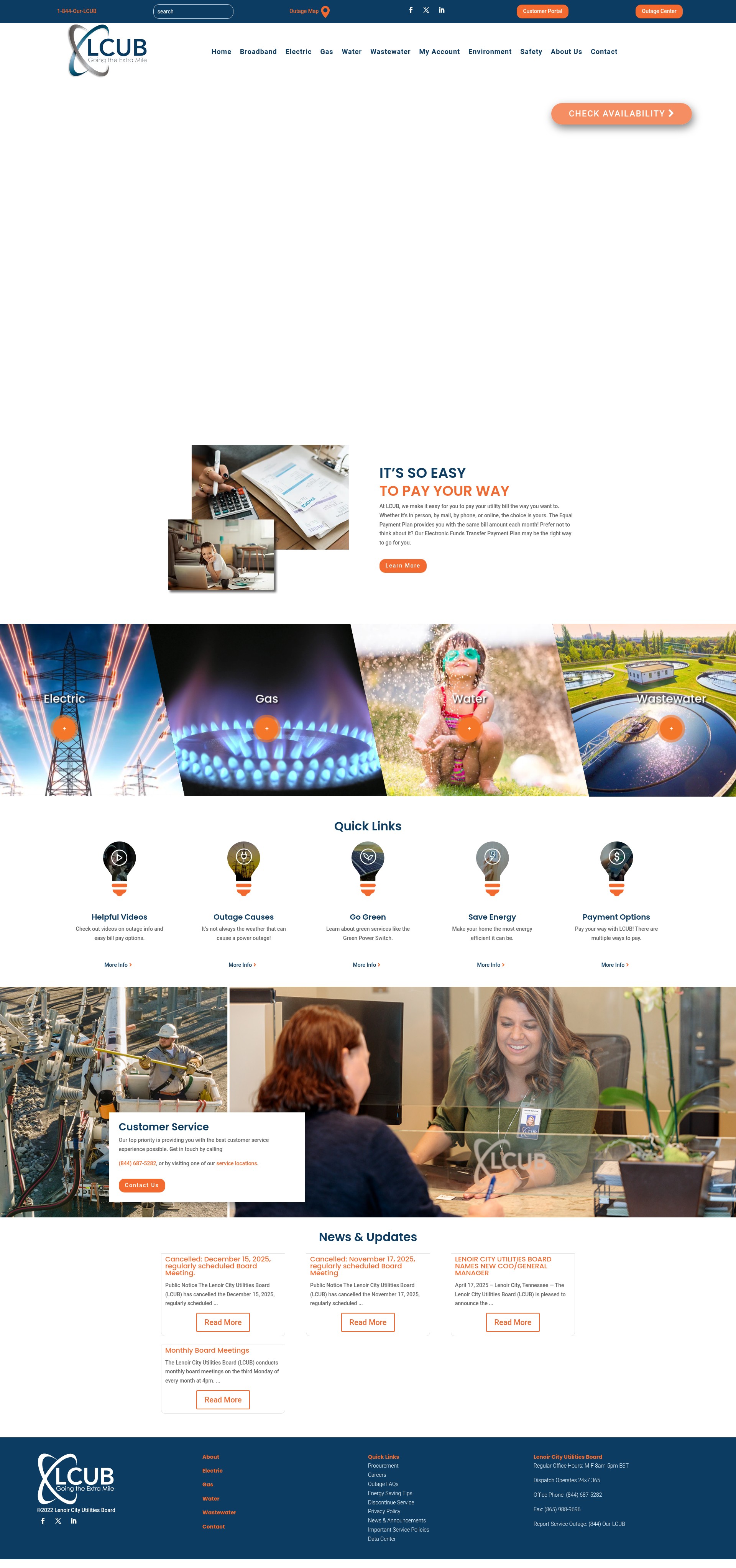 Screenshot of lcub.com
