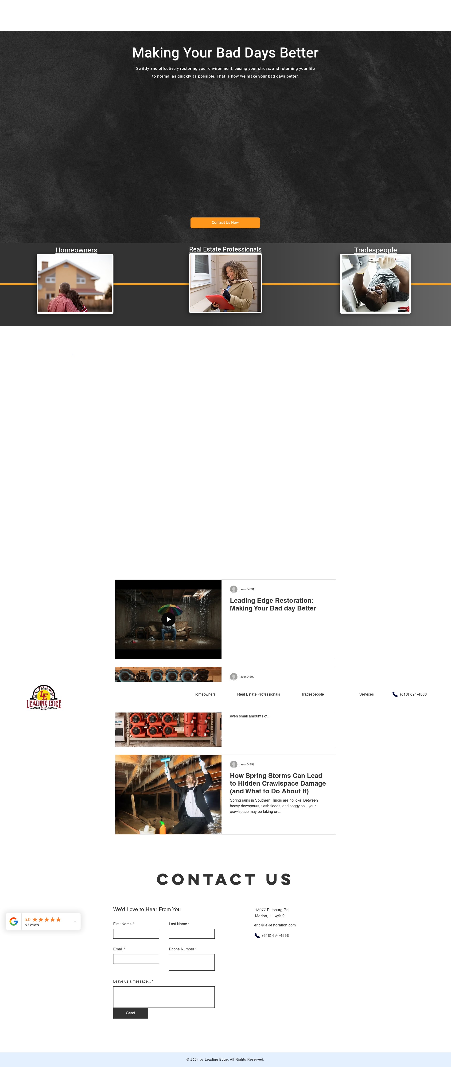 Screenshot of le-restoration.com