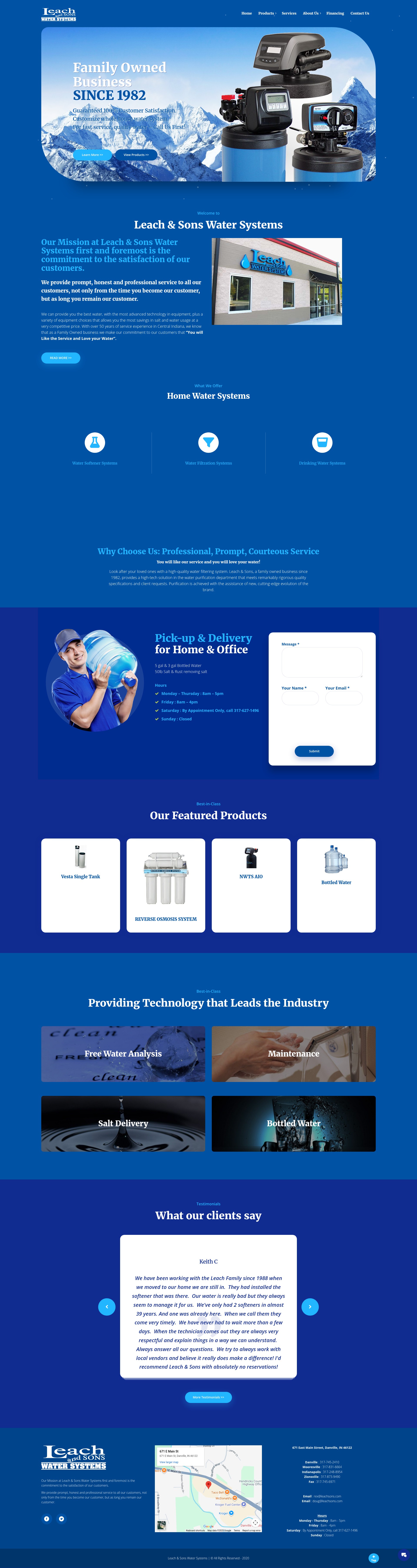 Screenshot of leachsons.com