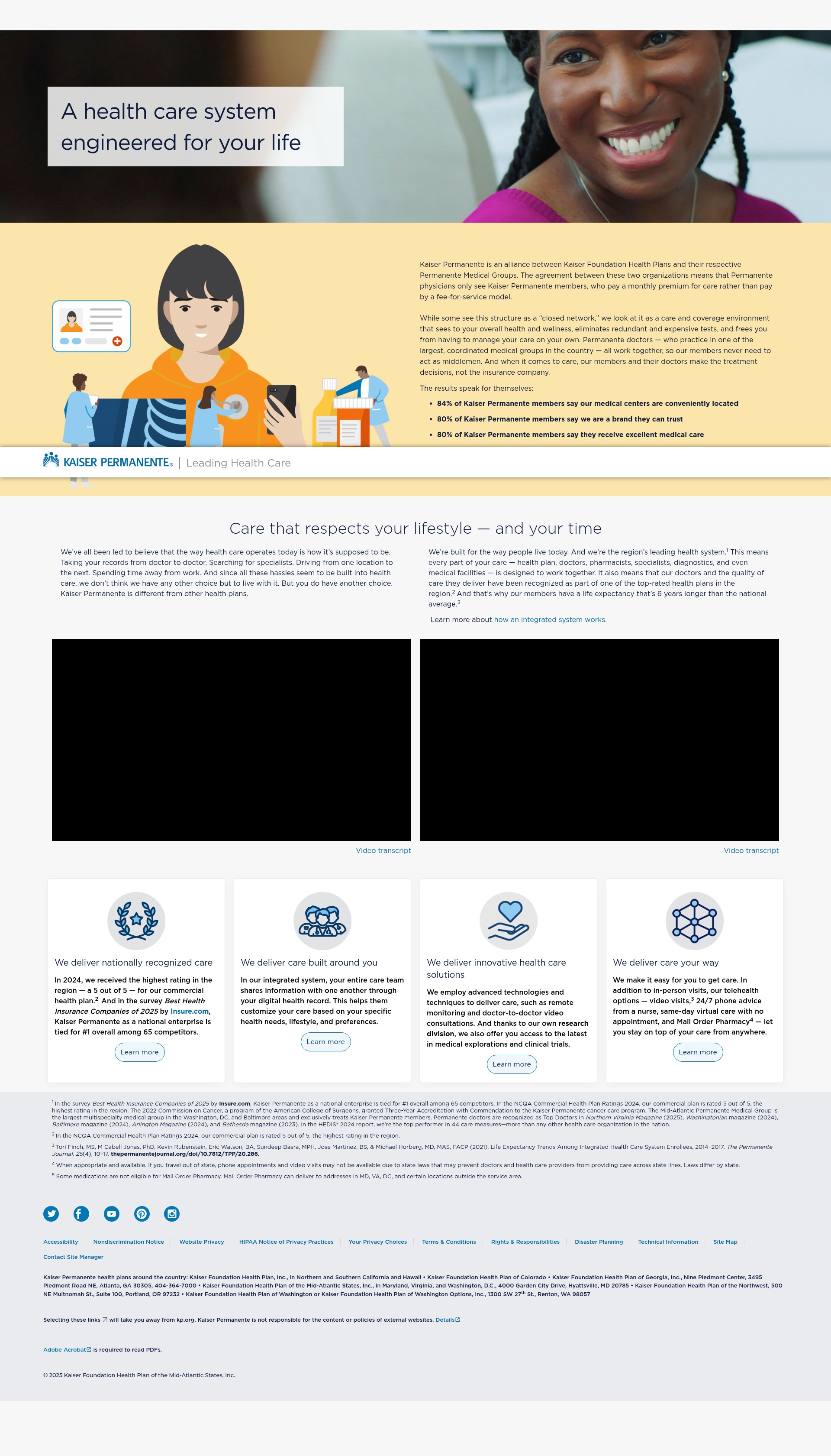 Screenshot of leadinghealthcare-midatlantic.kaiserpermanente.org