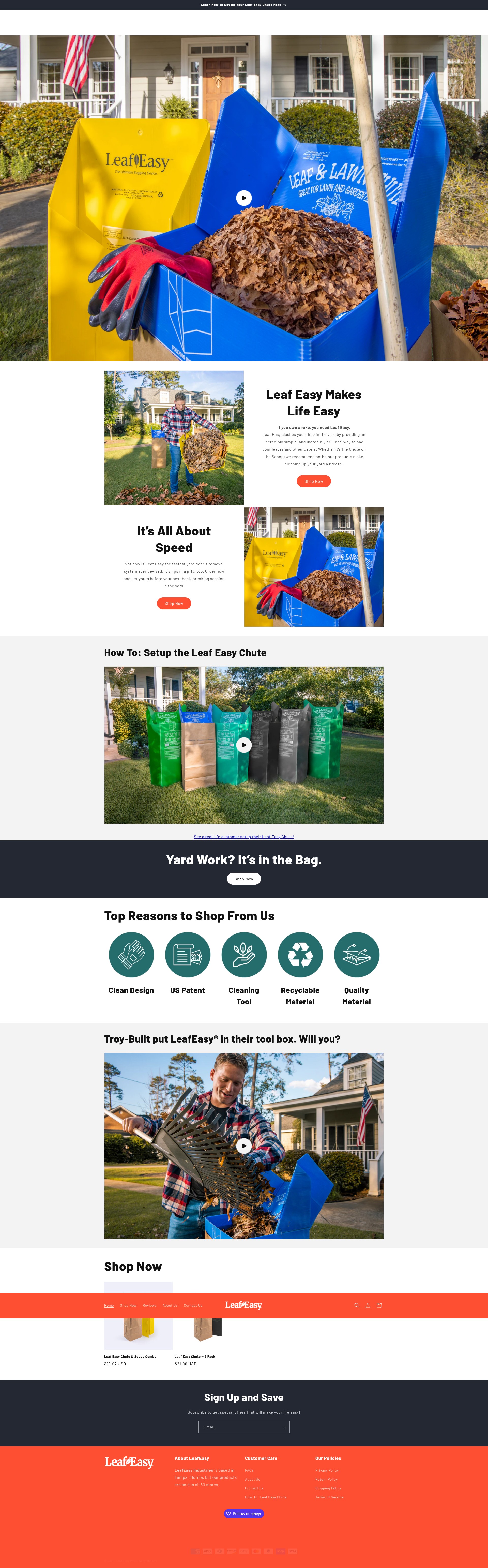 Screenshot of leafeasy.co