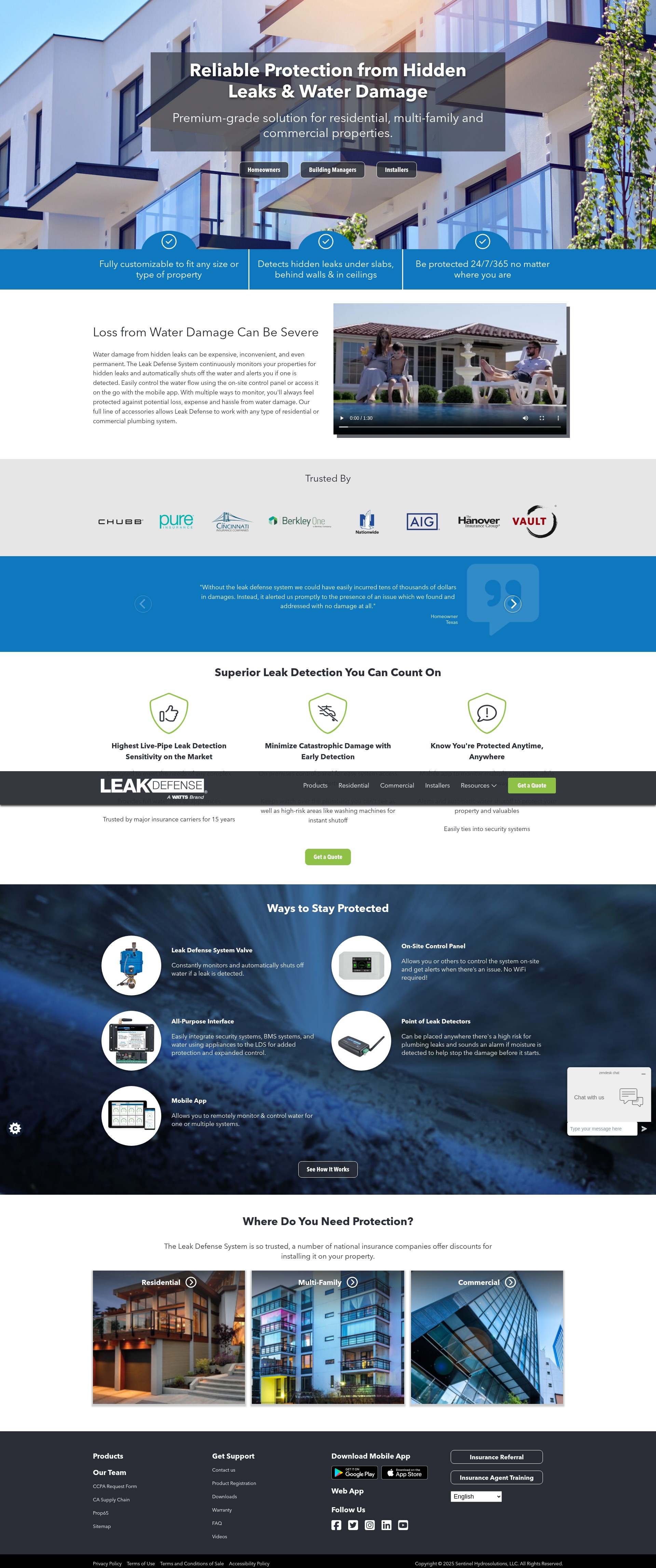 Screenshot of leakdefense.com