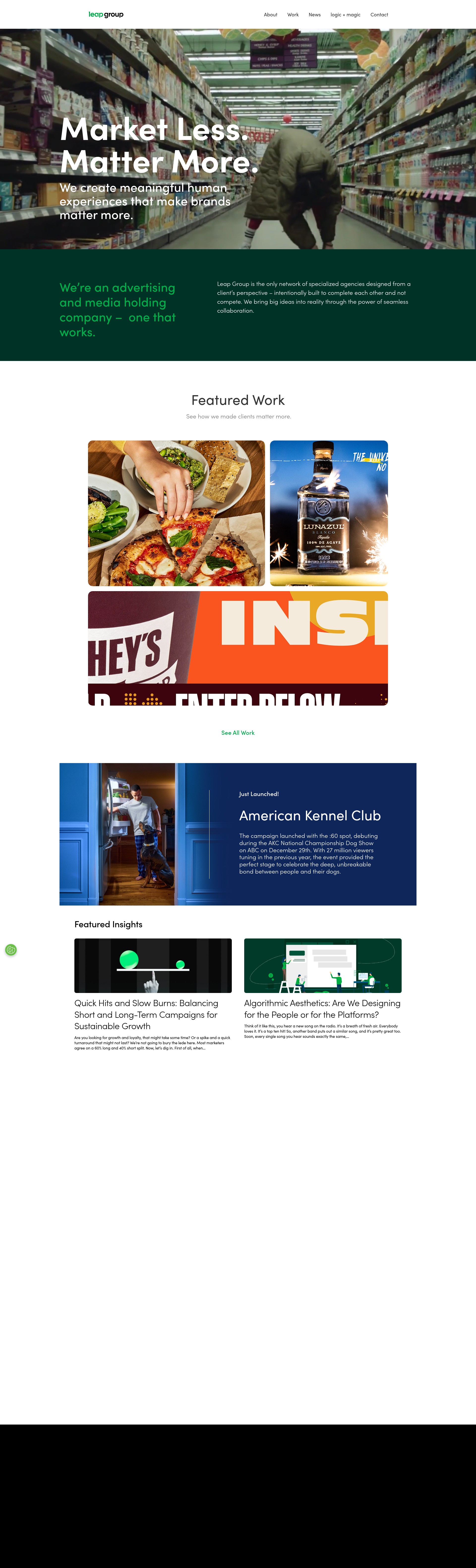 Screenshot of leapgroupnetwork.com