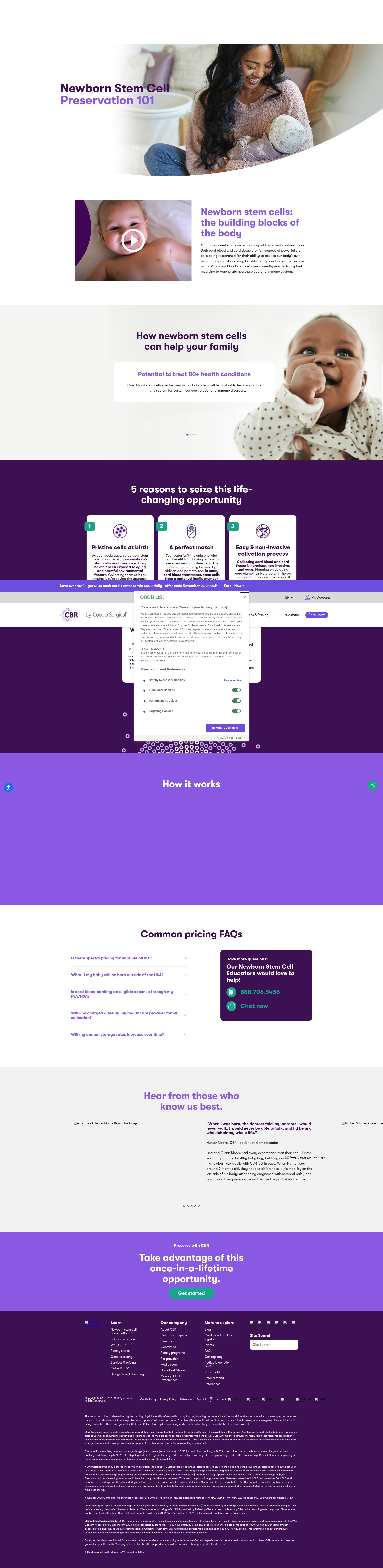 Screenshot of learn.cordblood.com