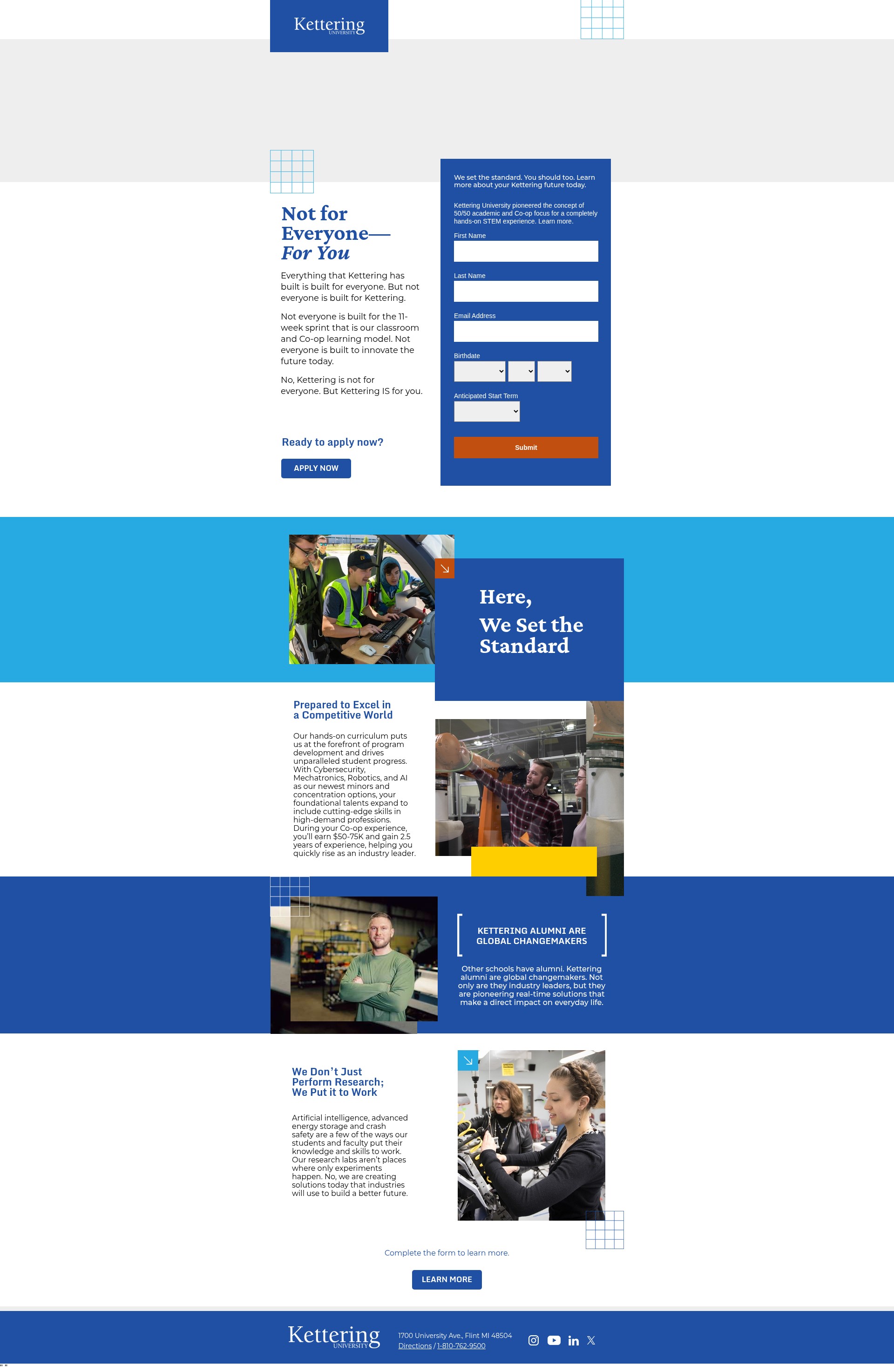 Screenshot of learn.kettering.edu