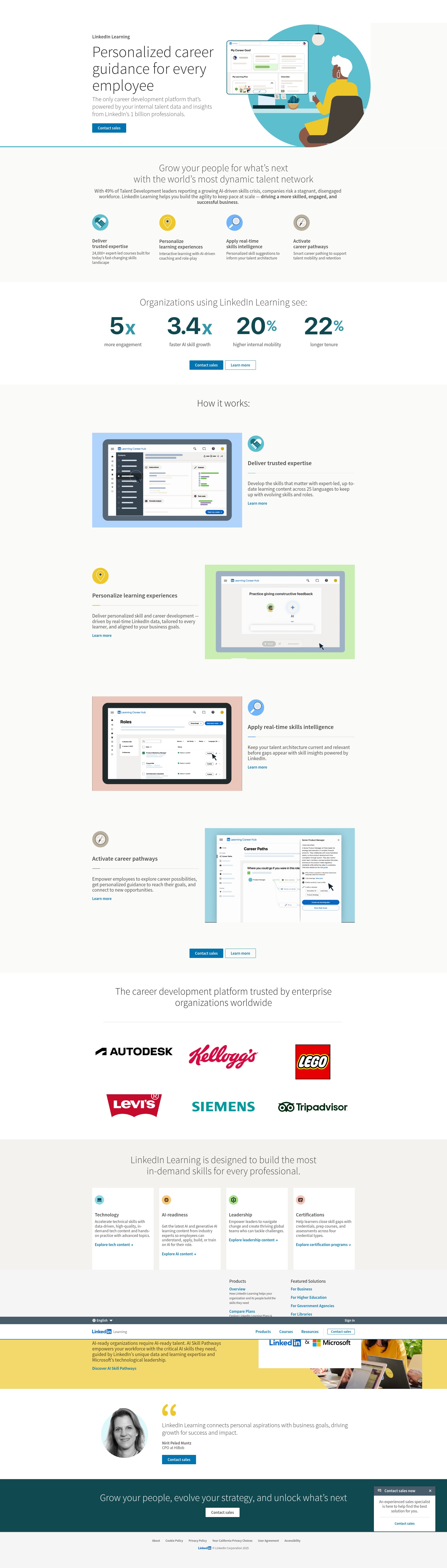 Screenshot of learning.linkedin.com