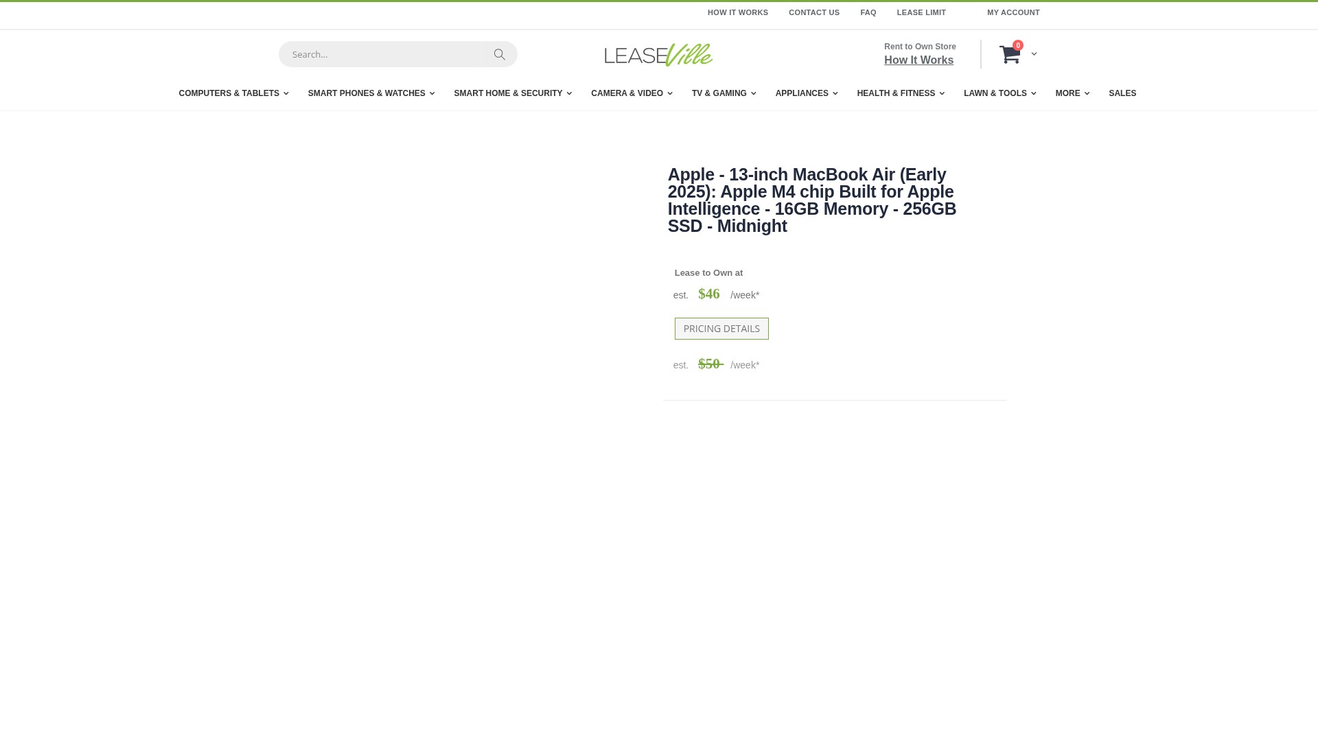 Screenshot of leaseville.com