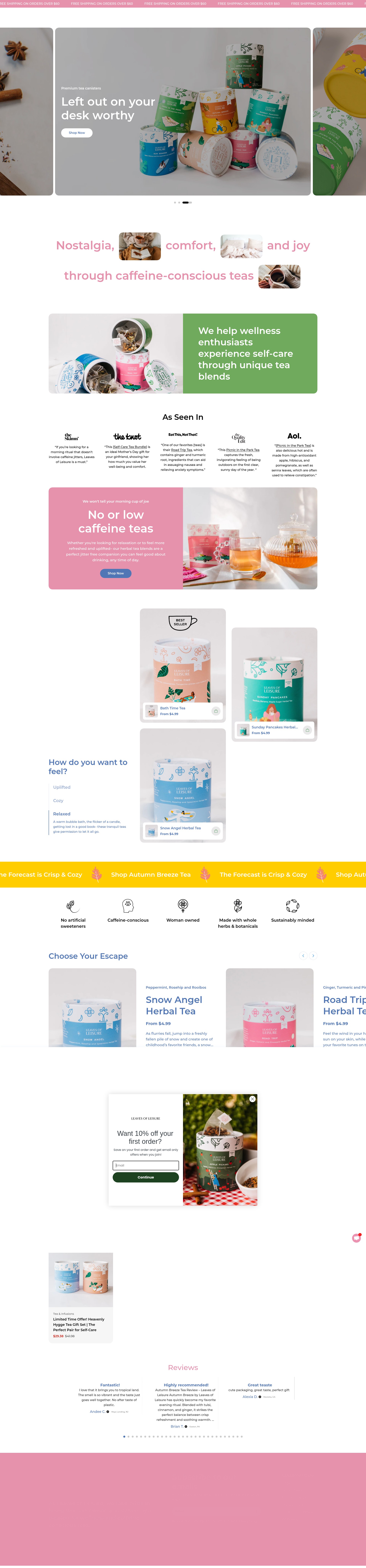 Screenshot of leaves-of-leisure.myshopify.com