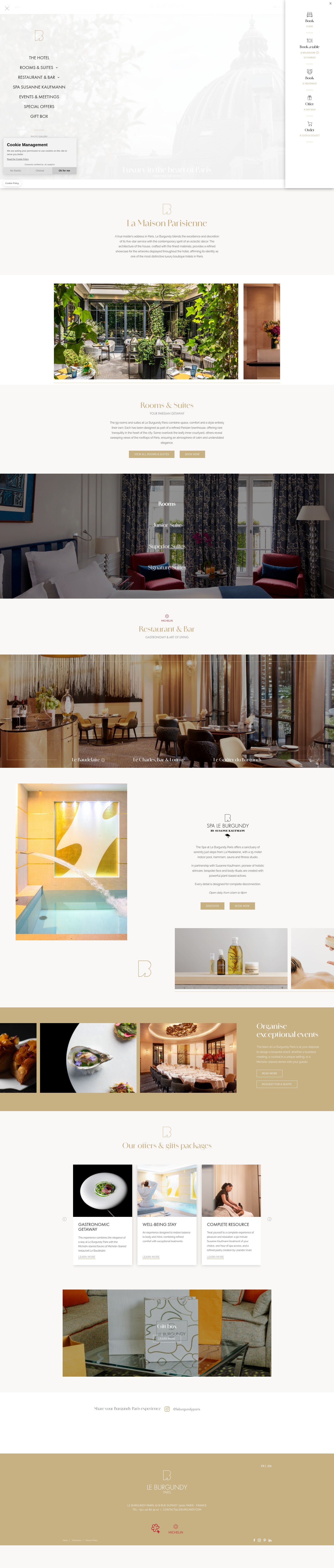 Screenshot of leburgundy.com