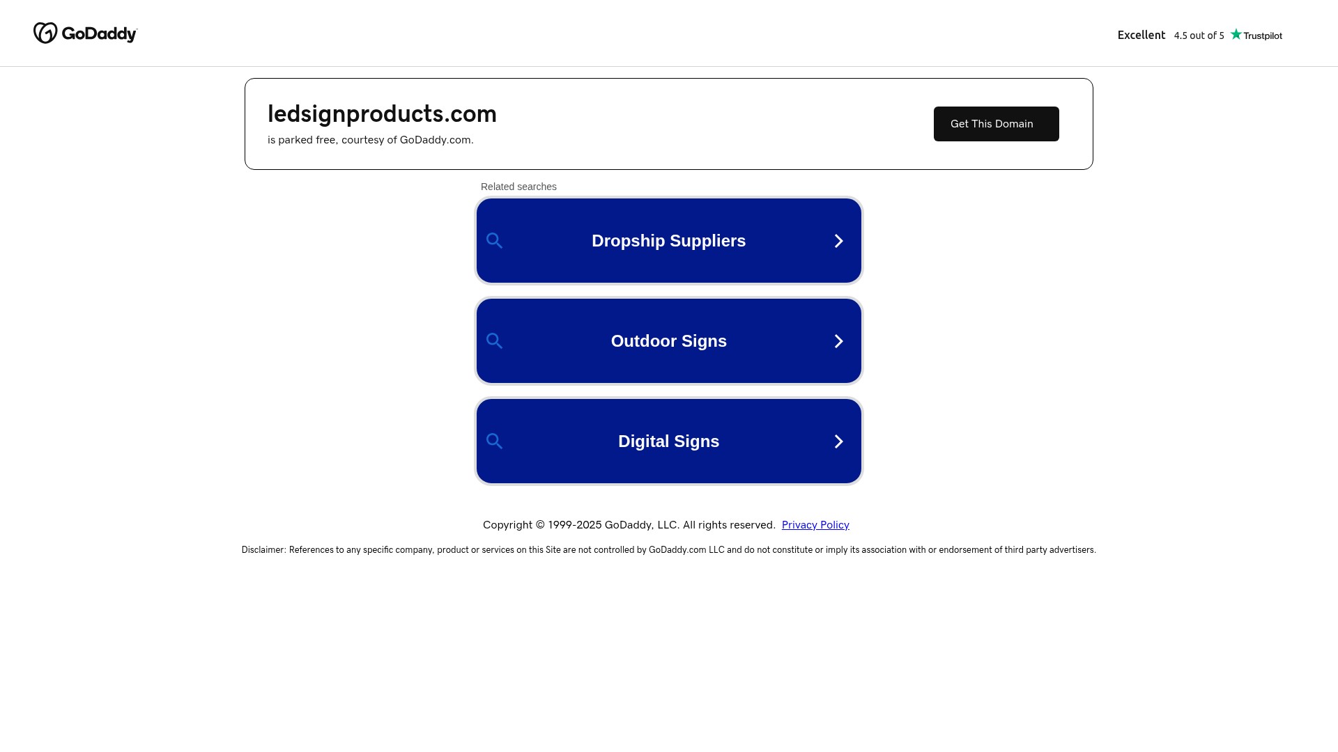Screenshot of ledsignproducts.com