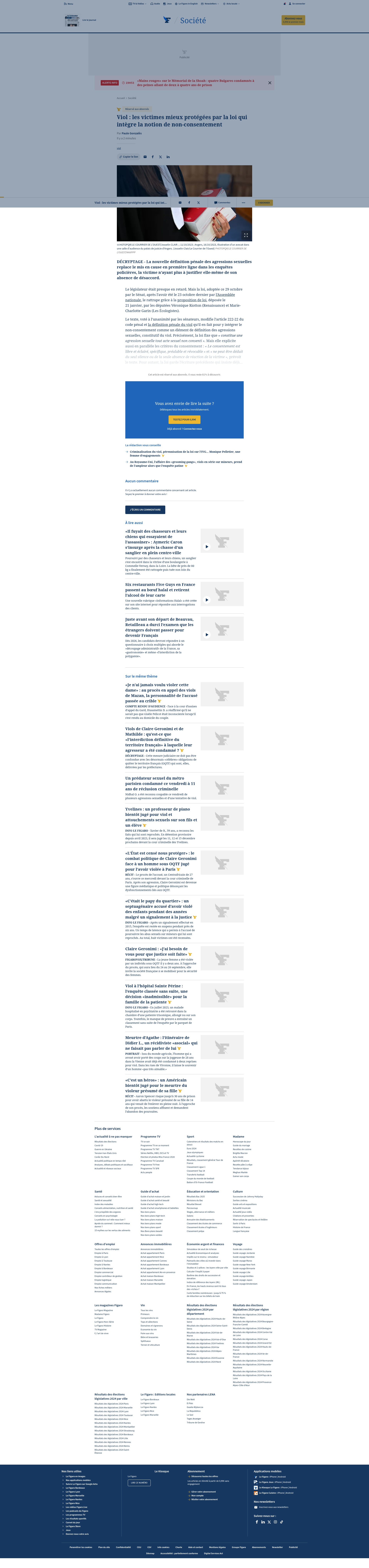 Screenshot of lefigaro.fr