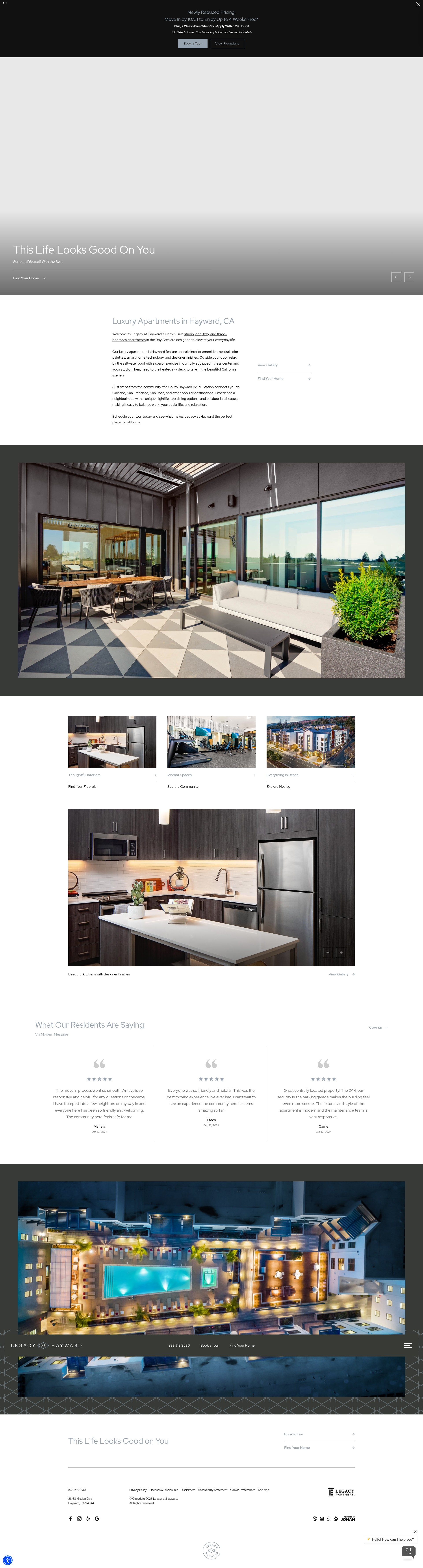 Screenshot of legacyhayward.com