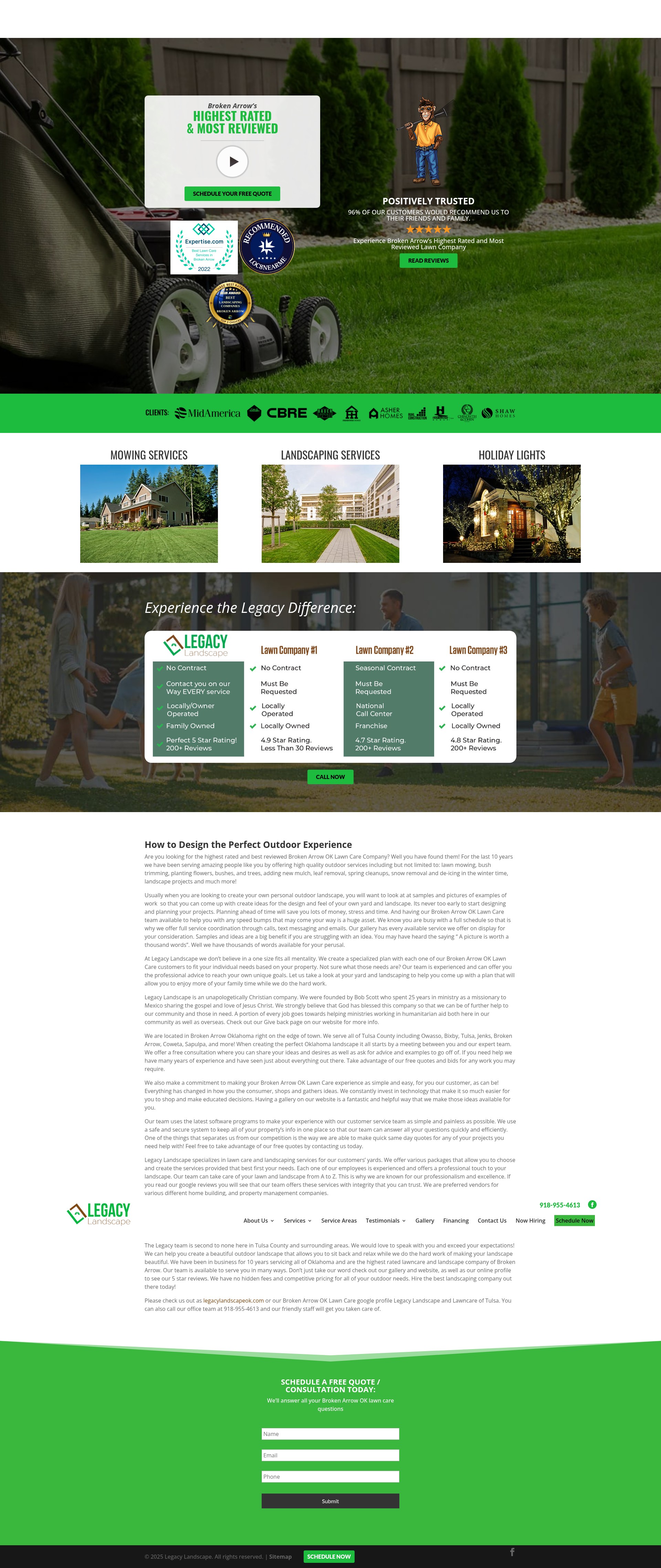 Screenshot of legacylandscapeok.com