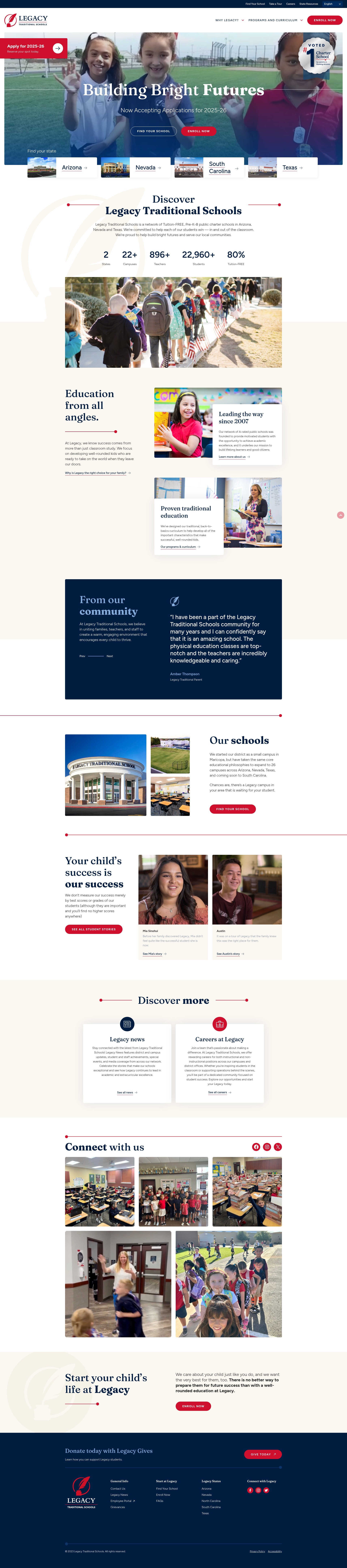 Screenshot of legacytraditional.org