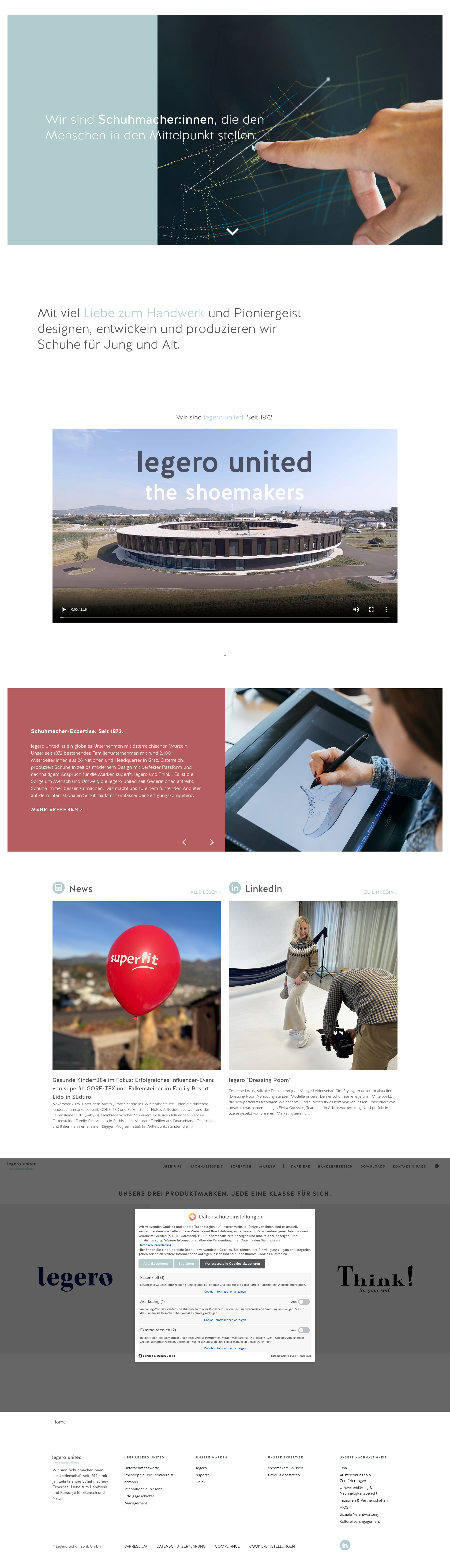 Screenshot of legero-united.com