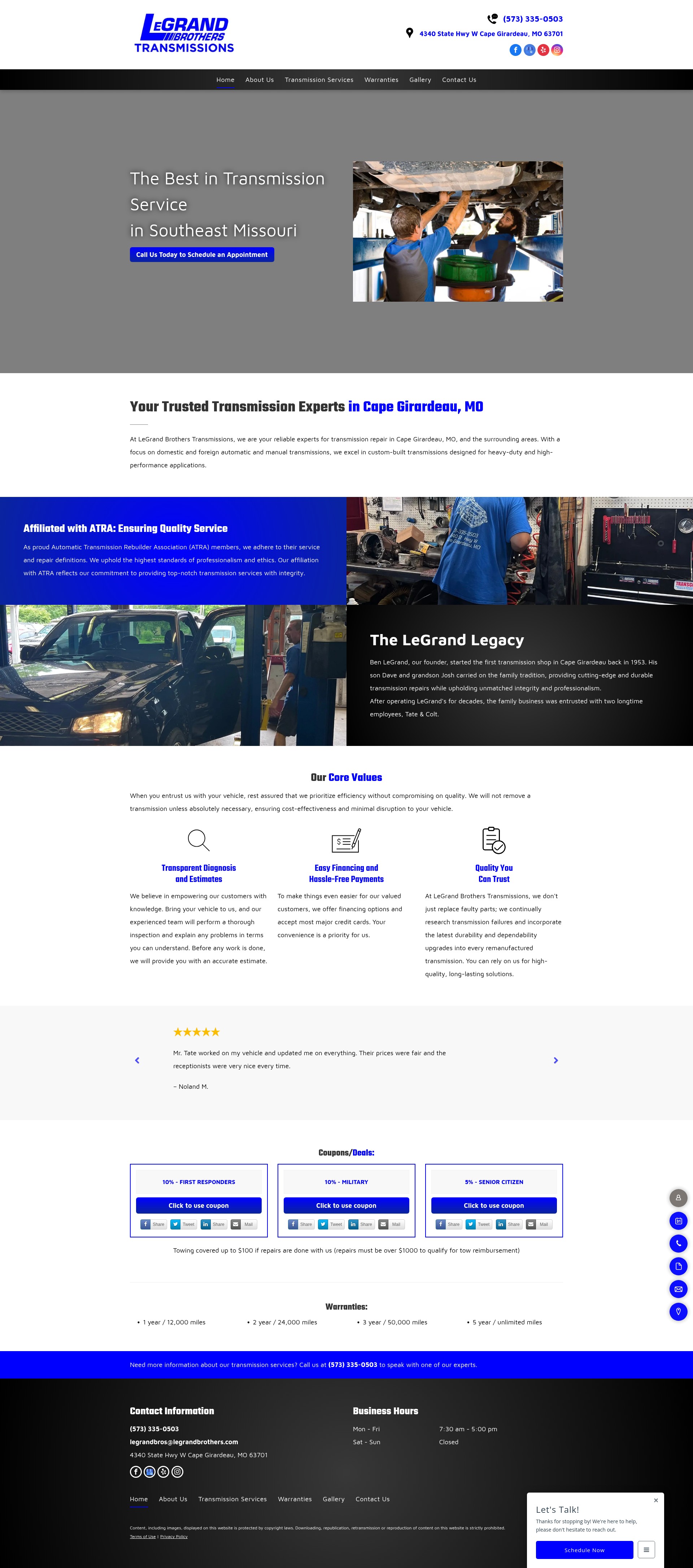 Screenshot of legrandbrothers.com