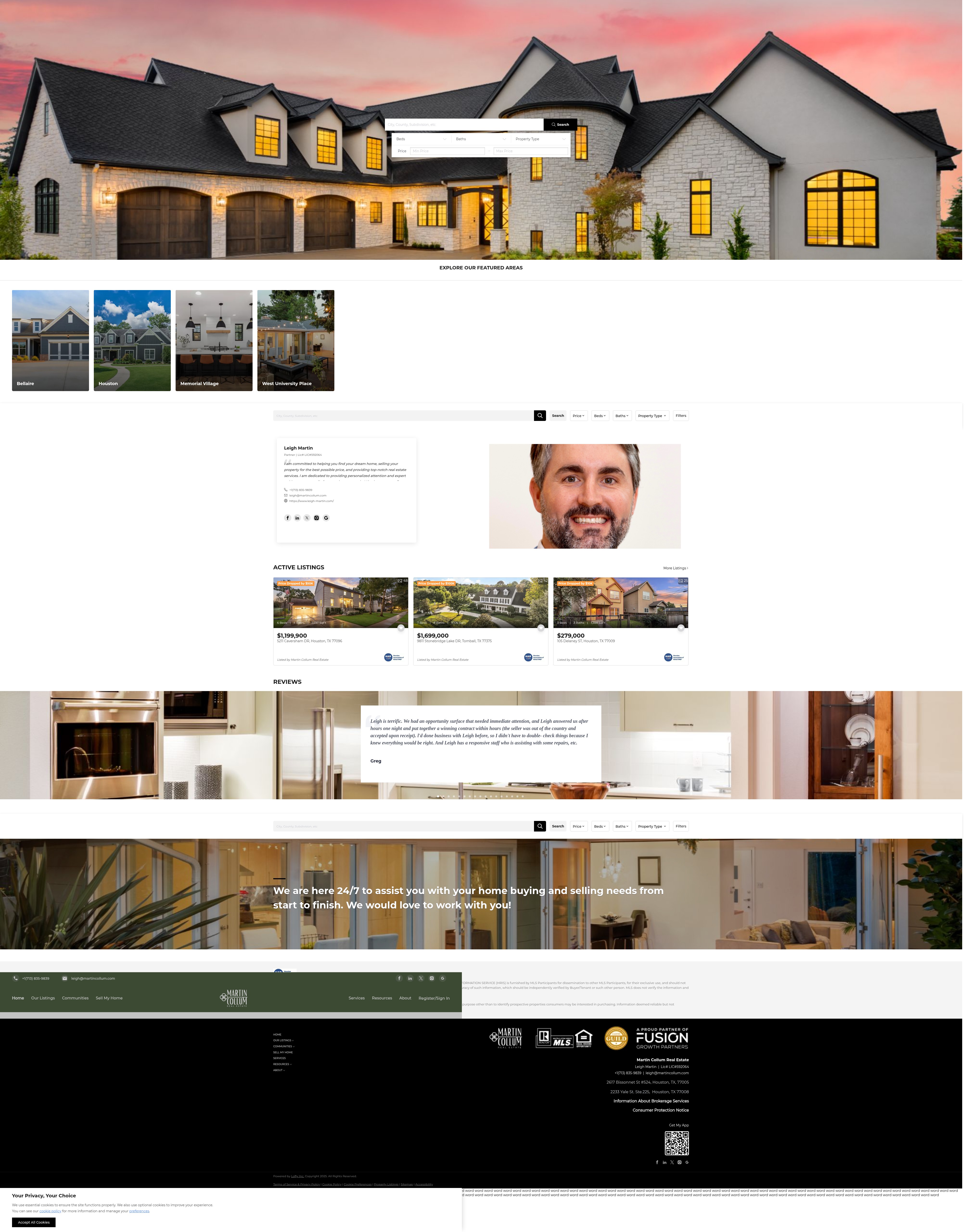 Screenshot of leigh-martin.com