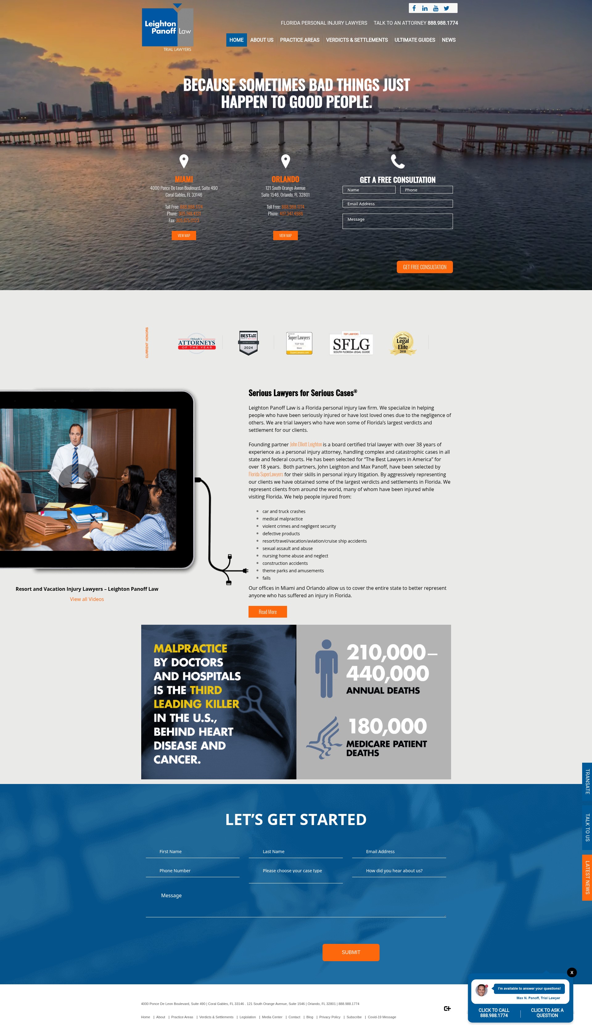 Screenshot of leightonlaw.com