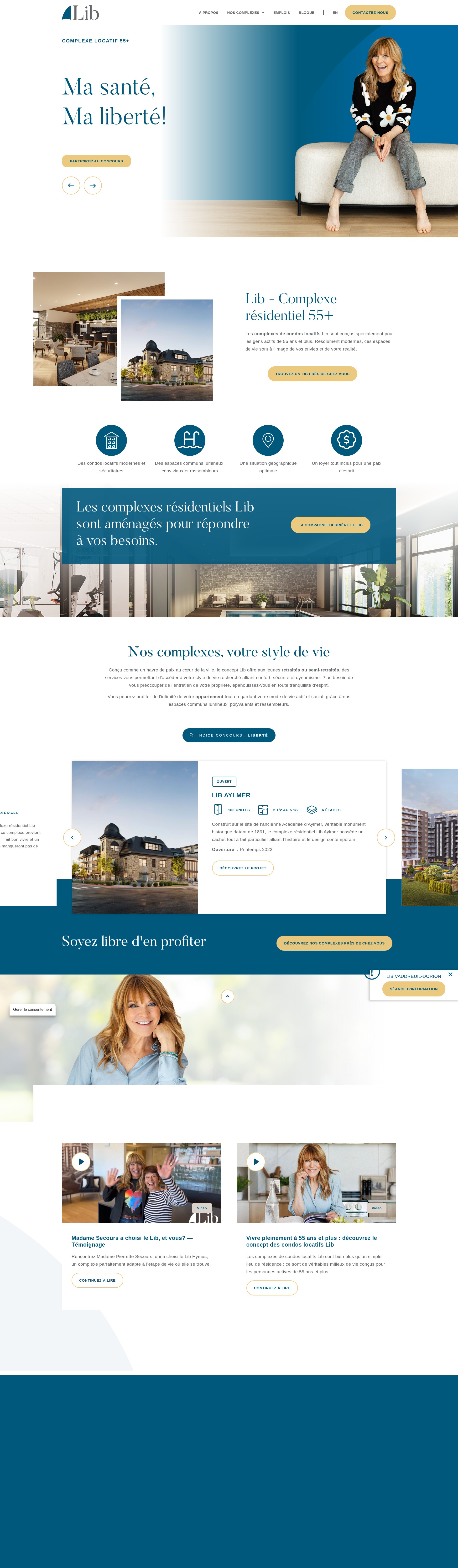 Screenshot of lelib.ca