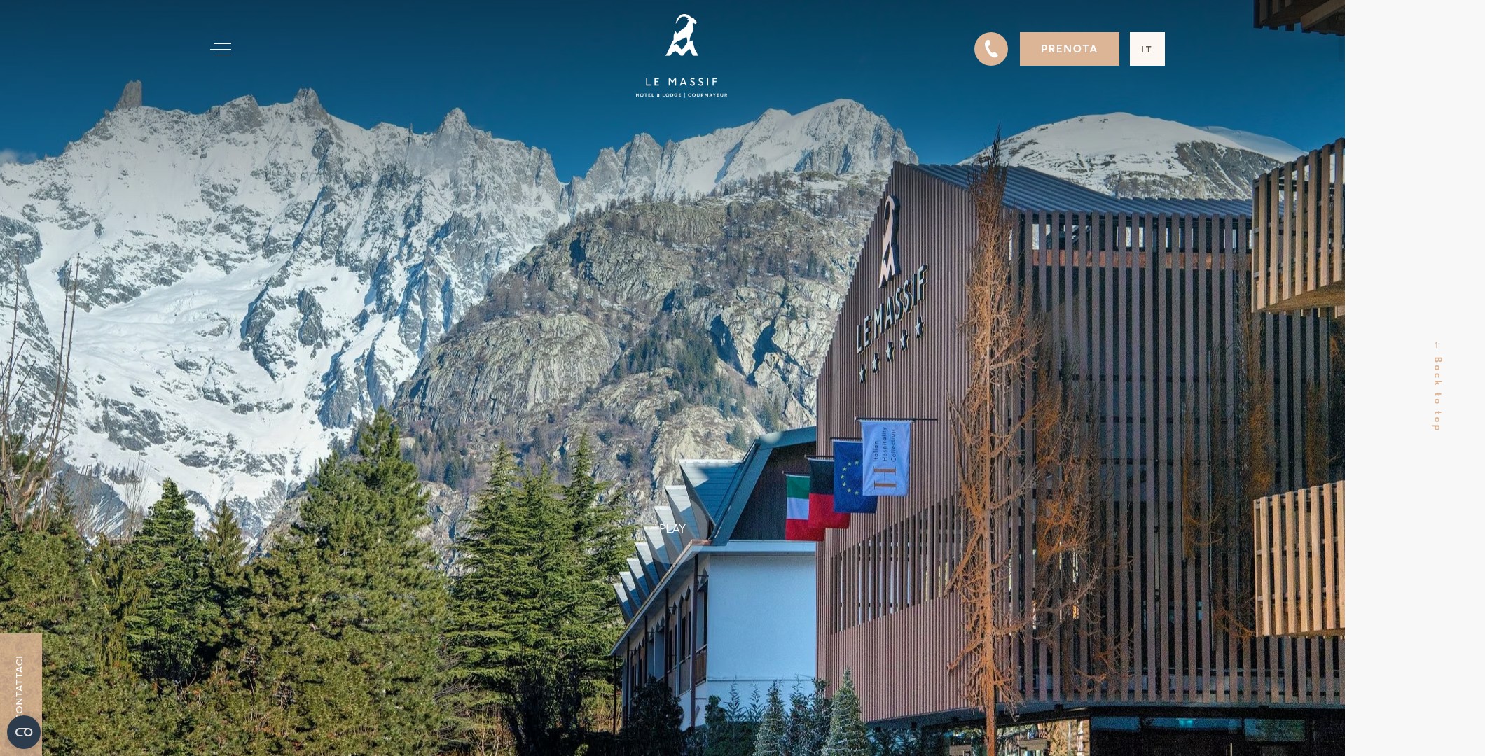 Screenshot of lemassifcourmayeur.com