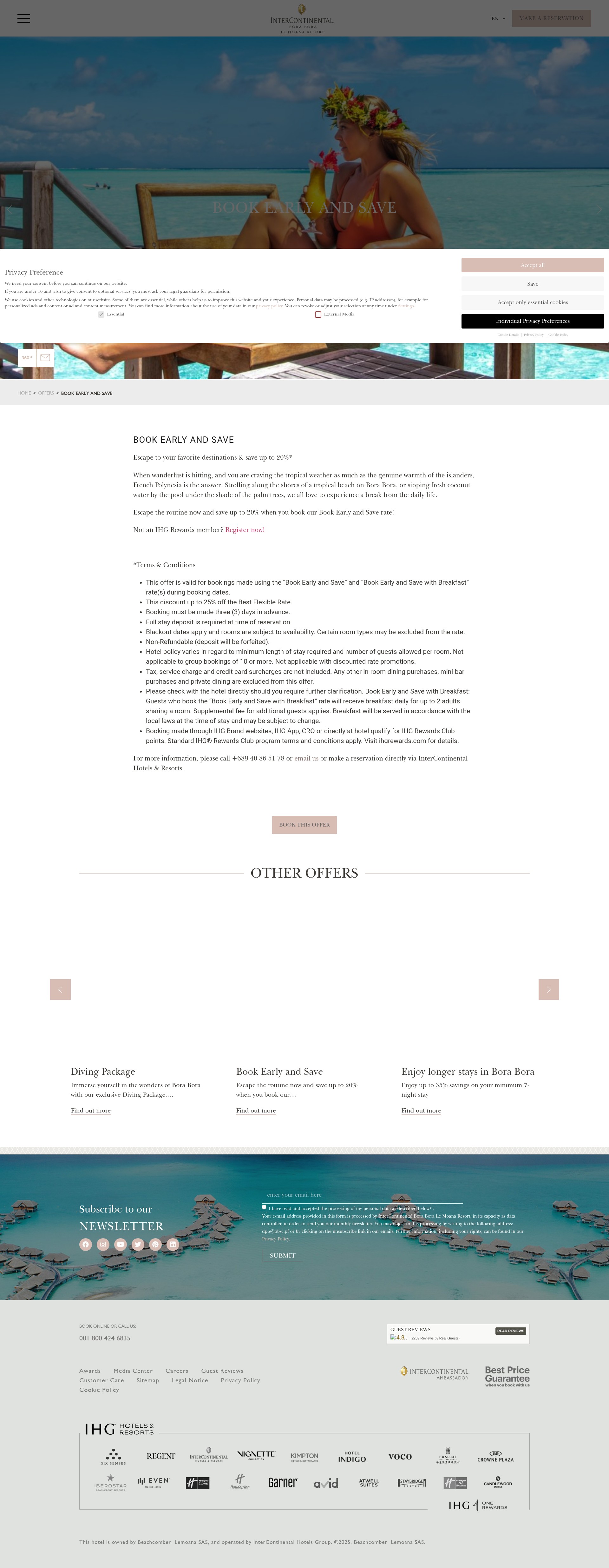 Screenshot of lemoana.intercontinental.com