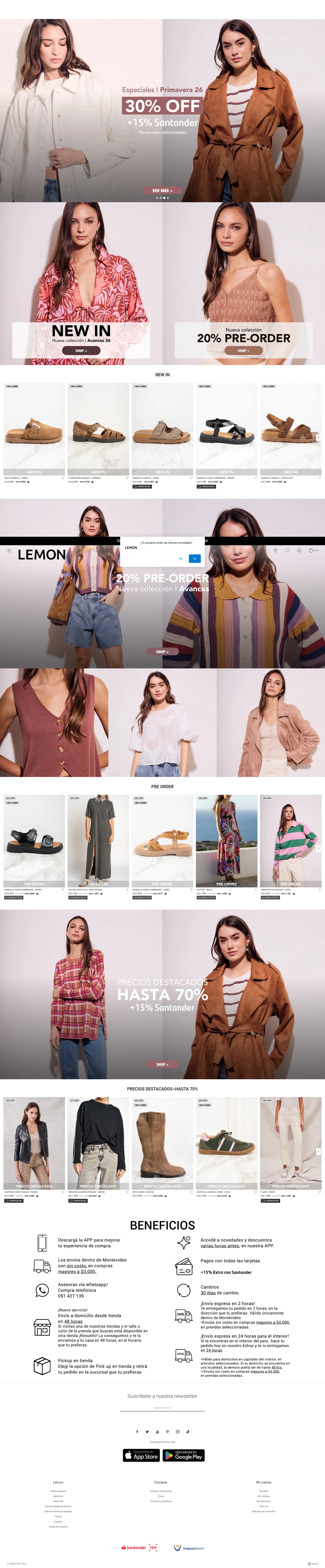 Screenshot of lemon.com.uy