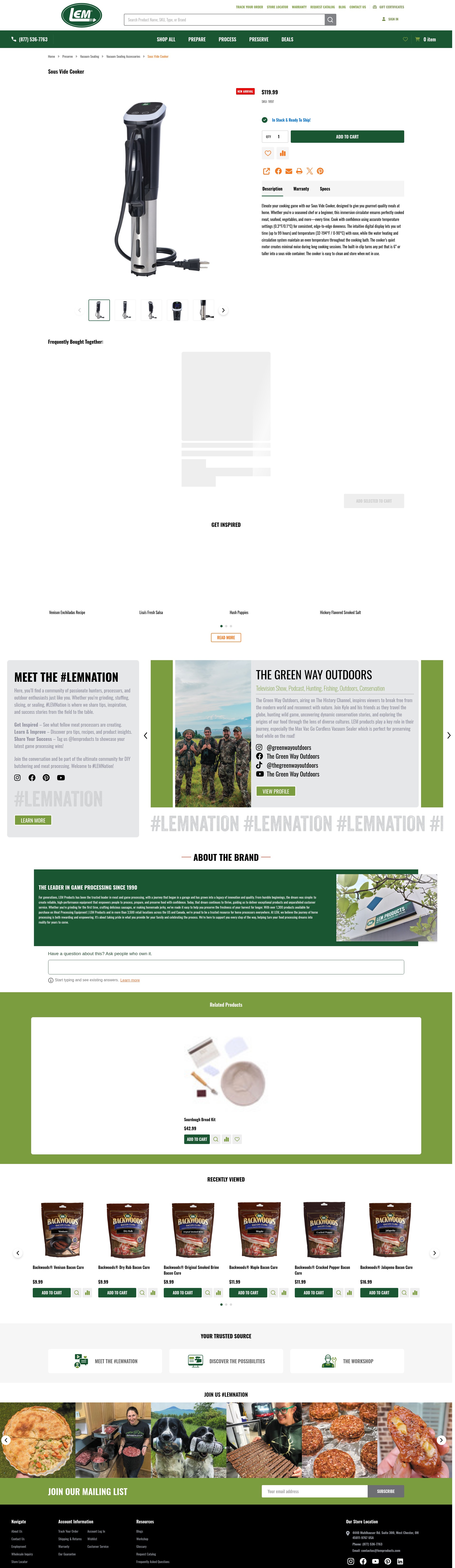 Screenshot of lemproducts.com