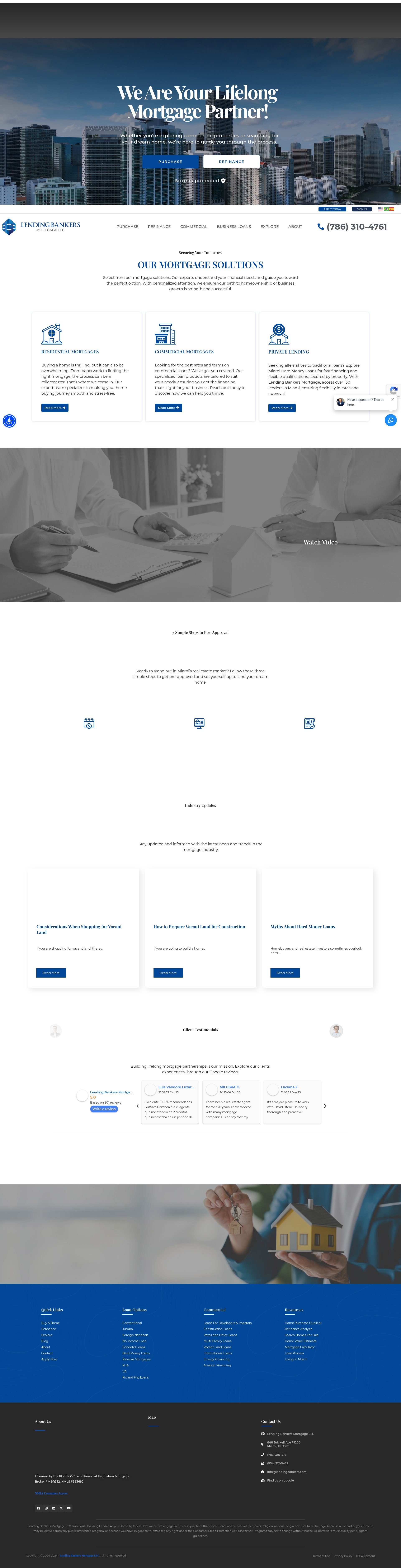 Screenshot of lendingbankers.com