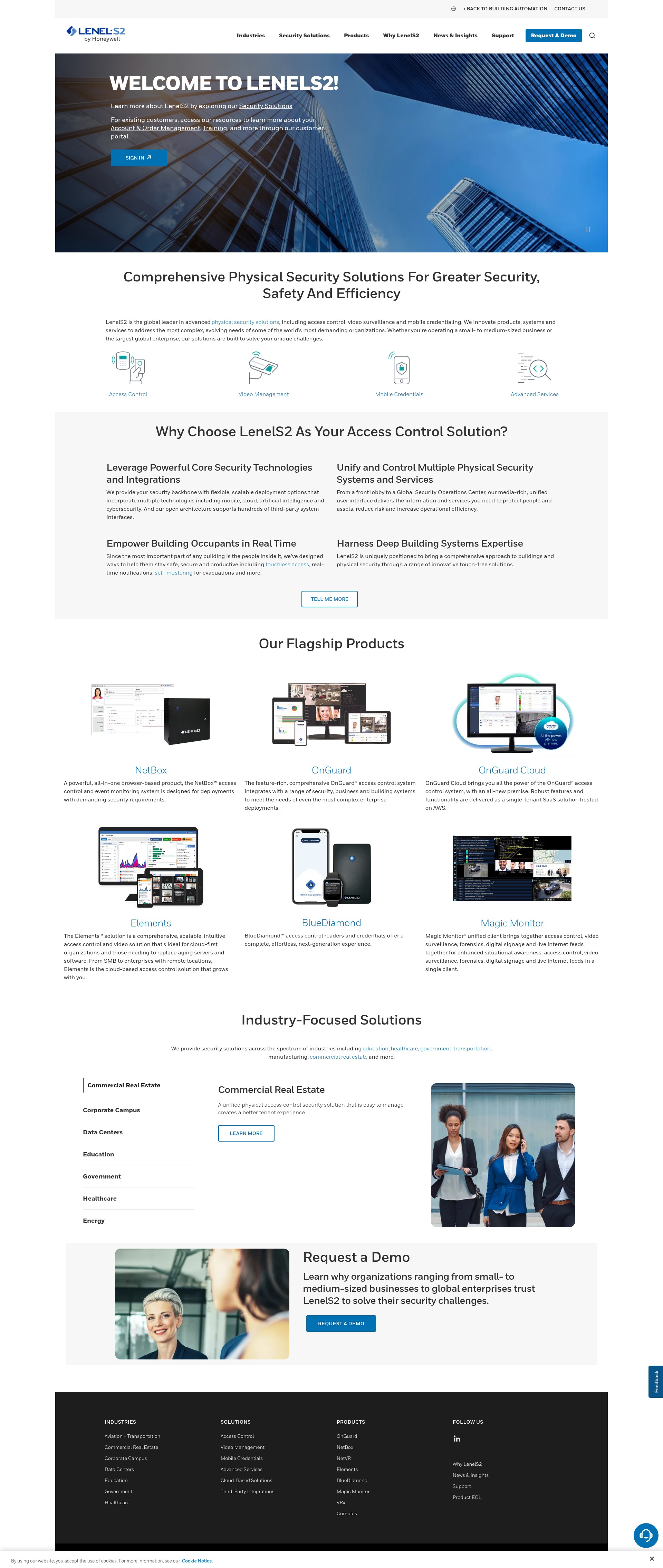 Screenshot of lenels2.com