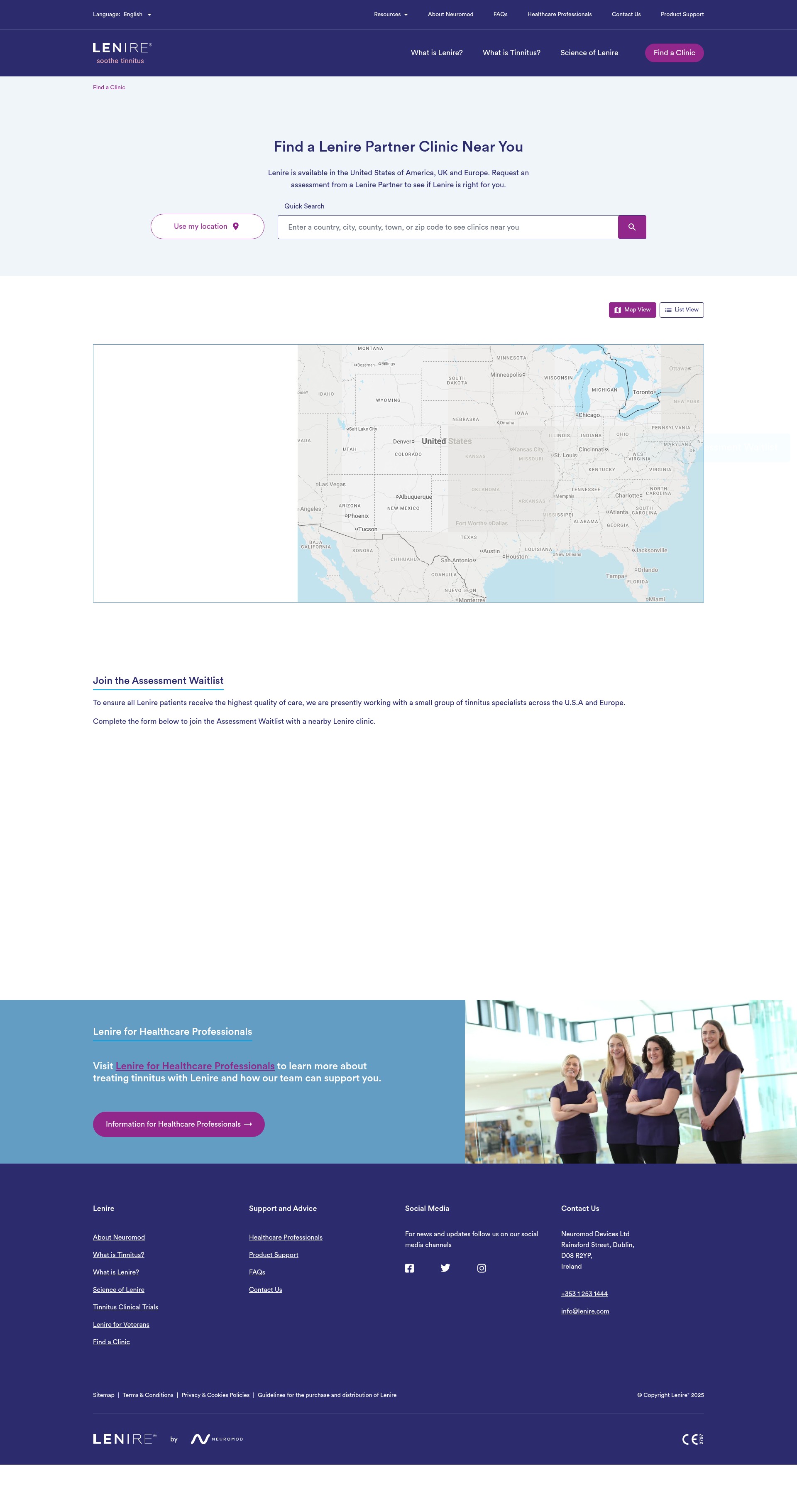 Screenshot of lenire.com