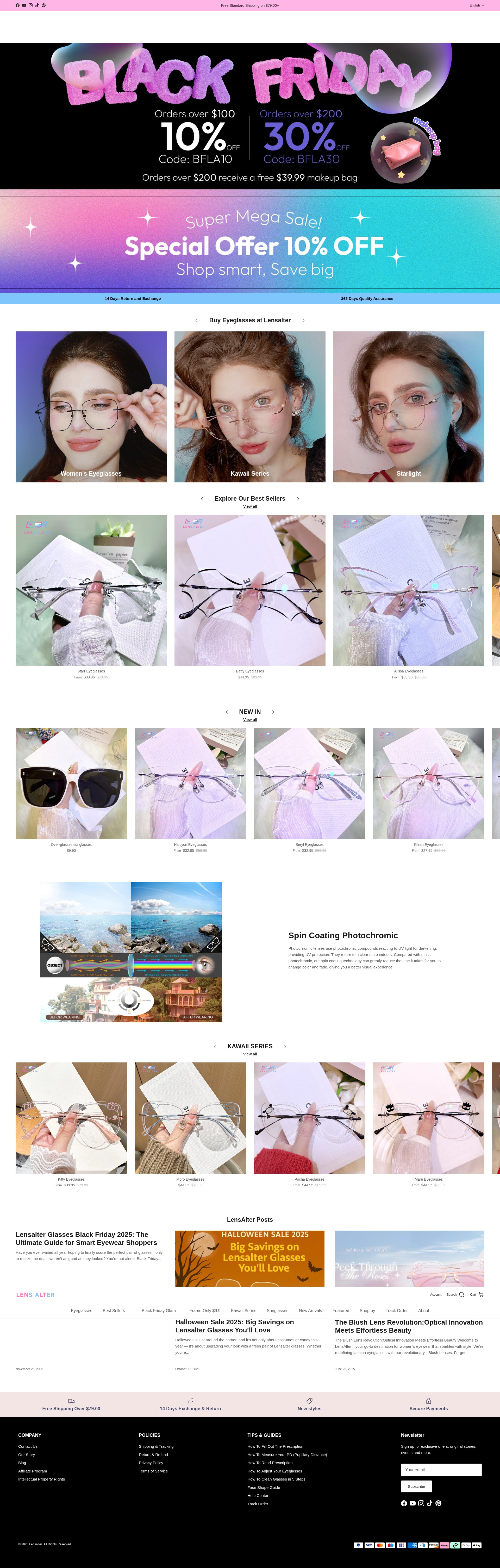 Screenshot of lensalter.com