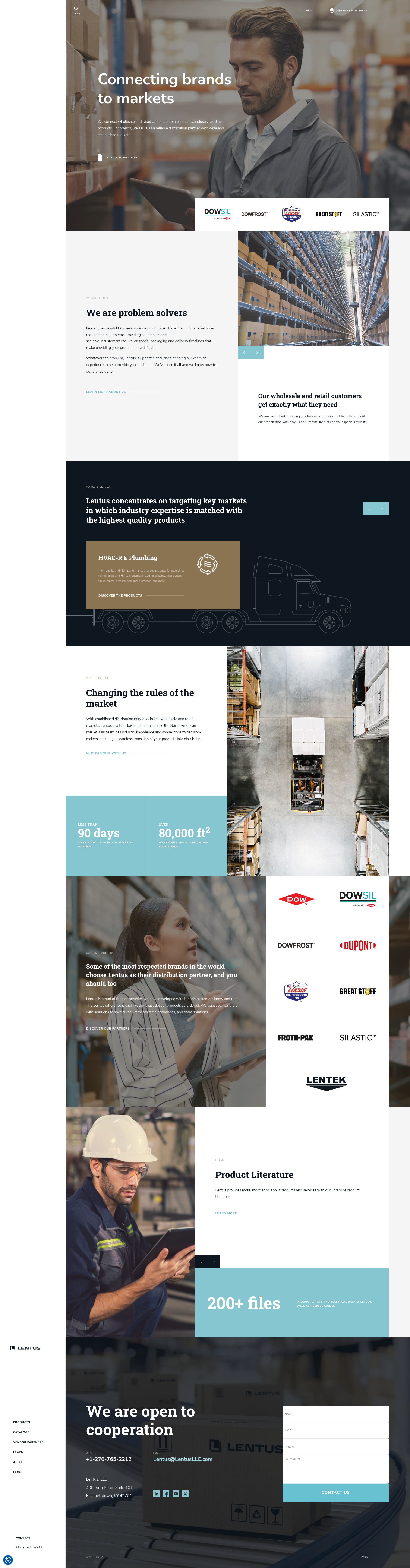 Screenshot of lentusllc.com