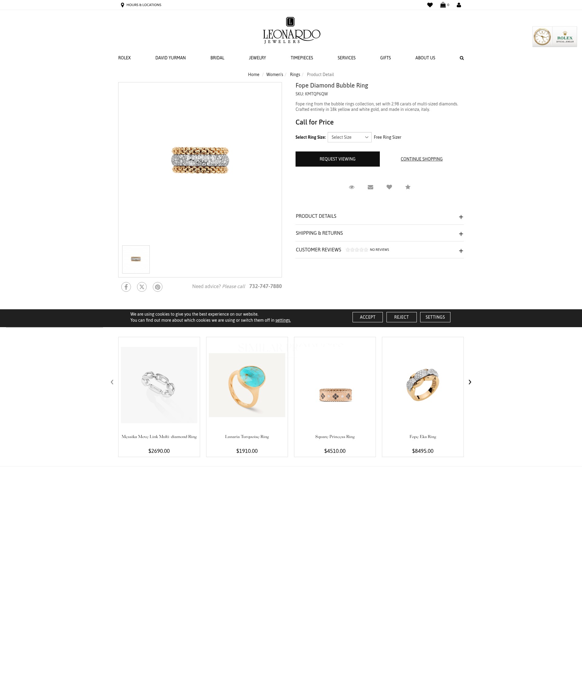Screenshot of leonardojewelers.com