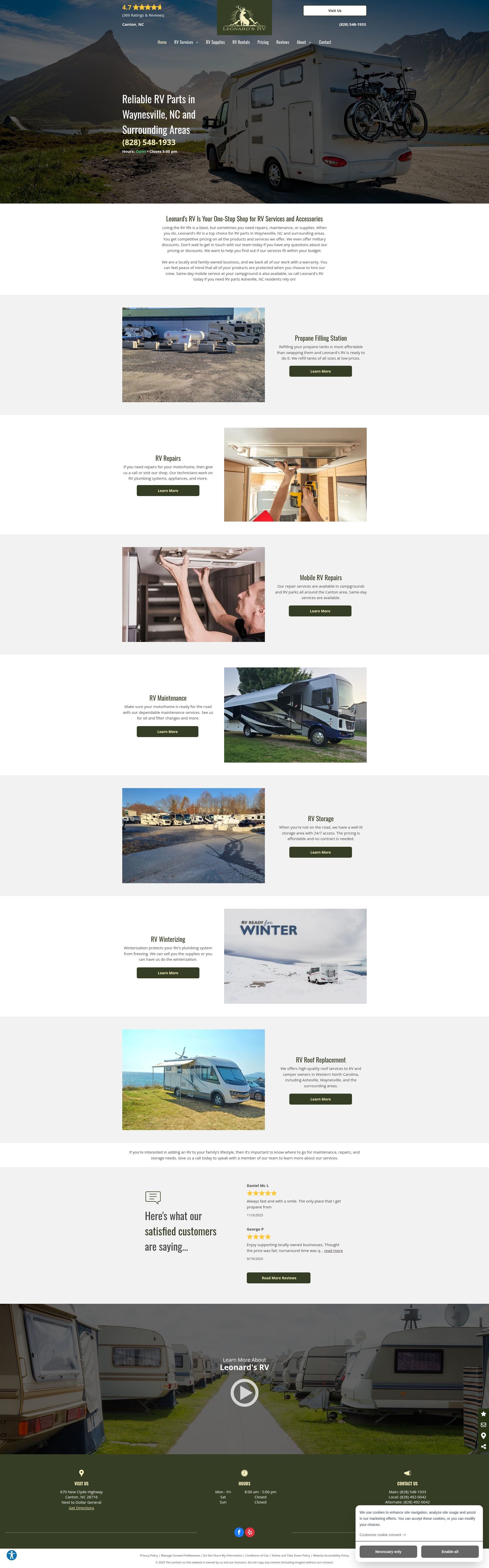 Screenshot of leonardsrv.com