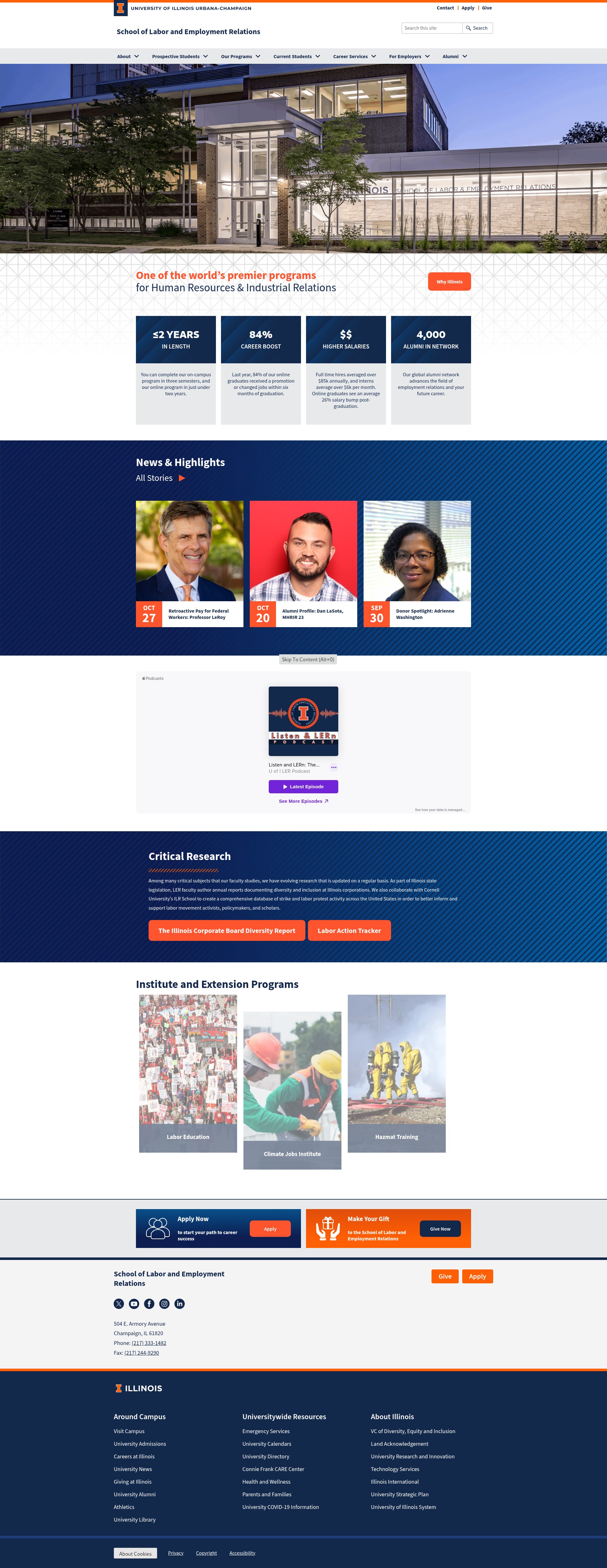 Screenshot of ler.illinois.edu