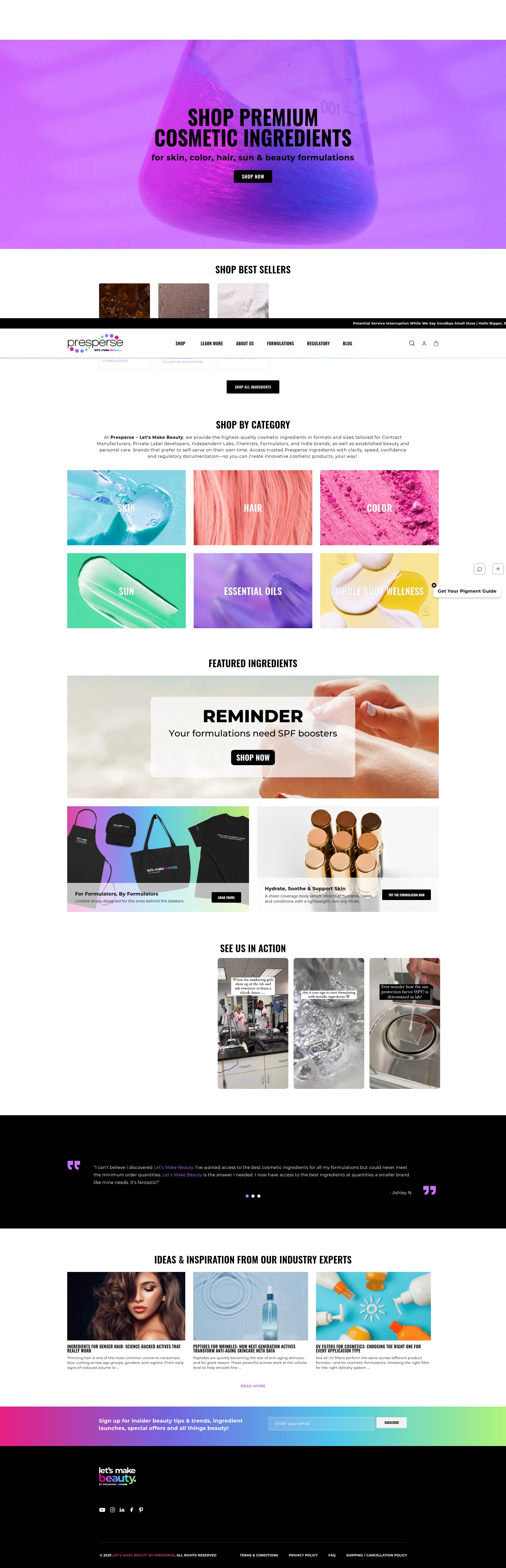 Screenshot of letsmakebeauty.com