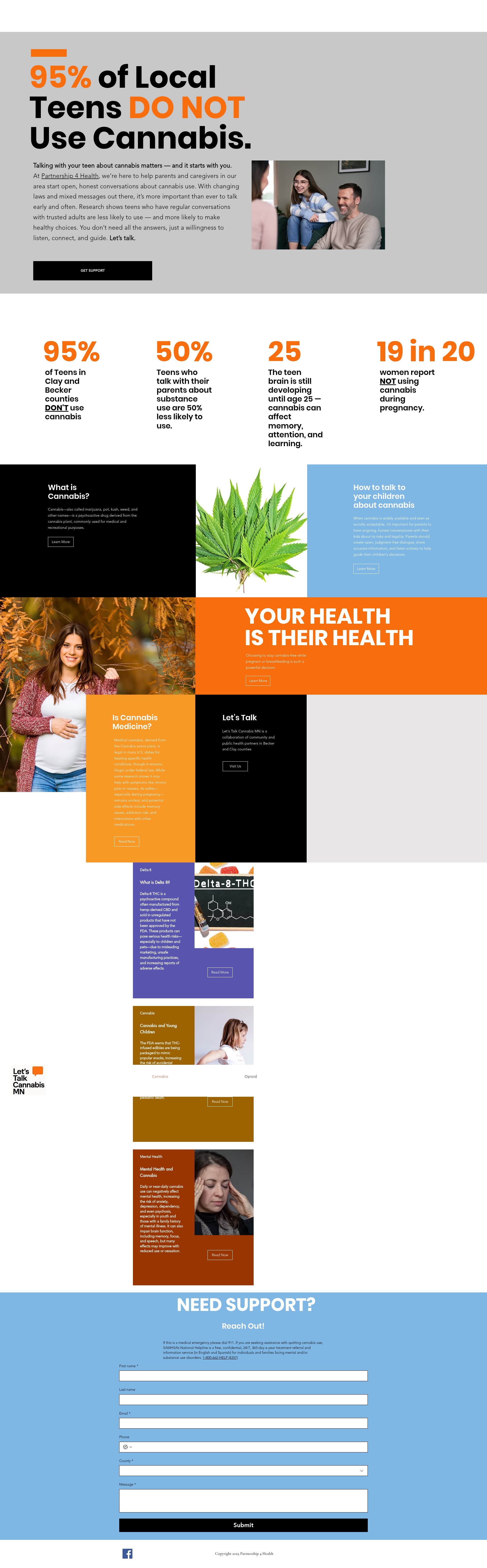 Screenshot of letstalkcannabismn.org