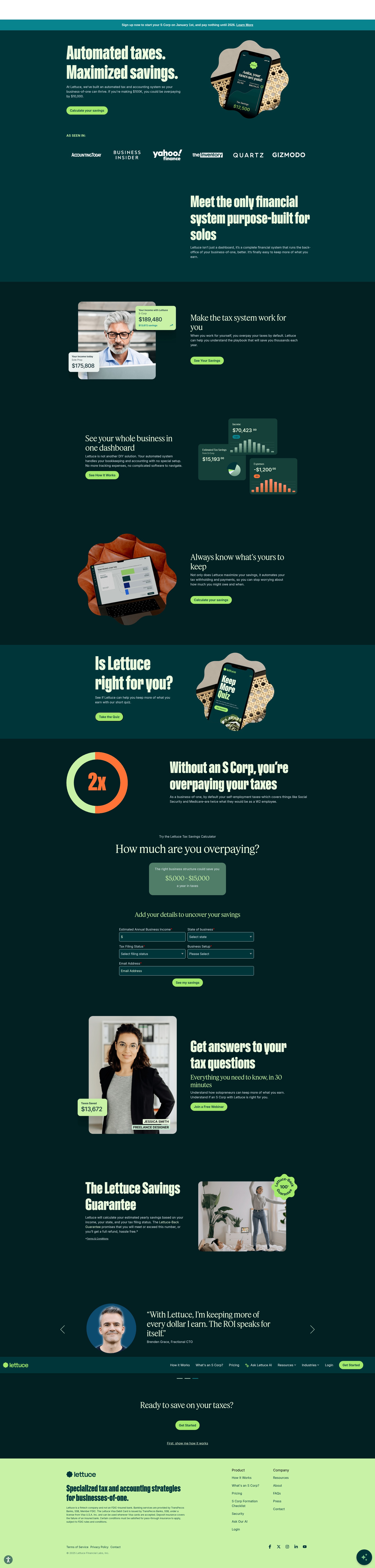 Screenshot of lettuce.co