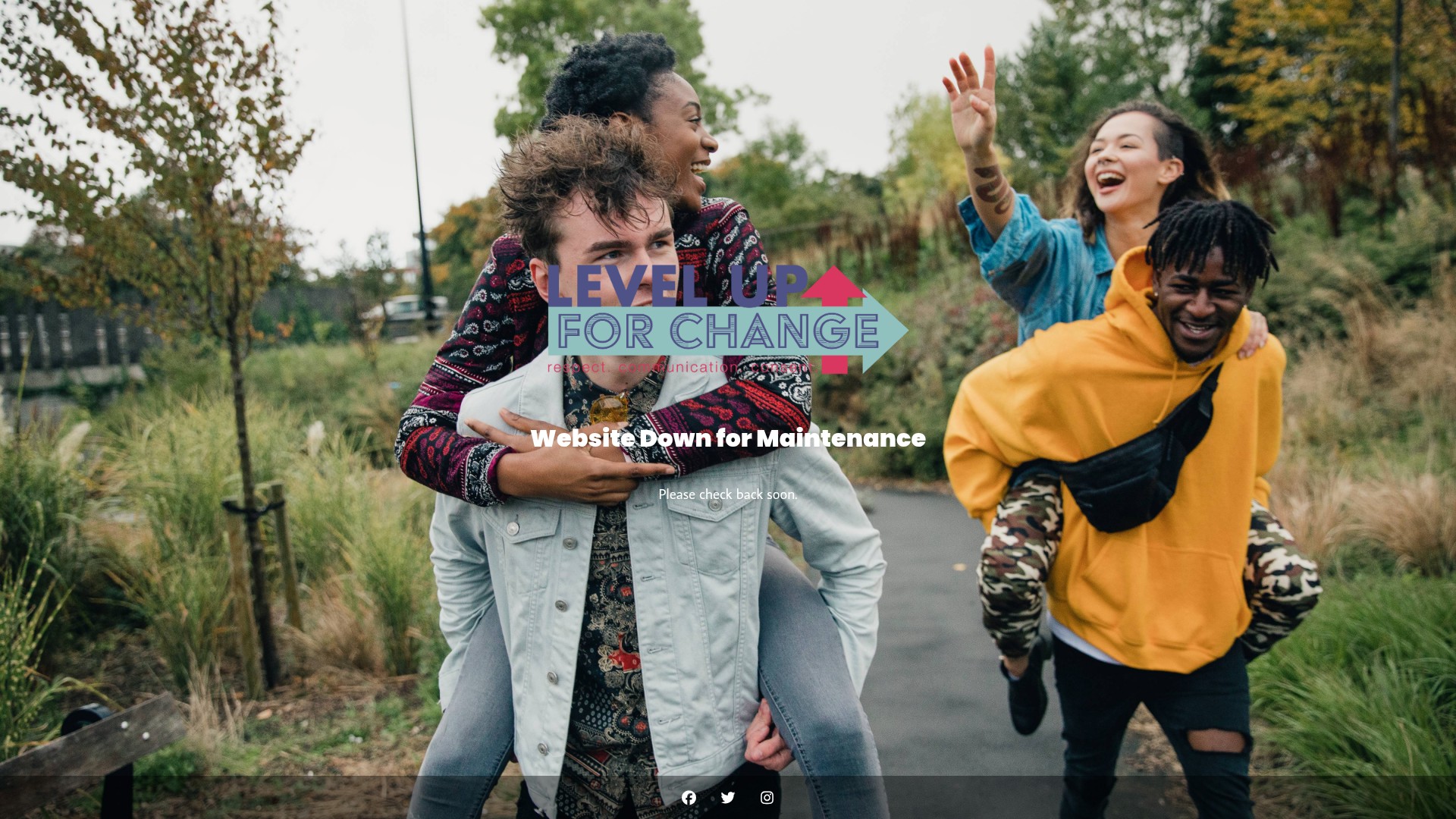Screenshot of levelupforchange.org