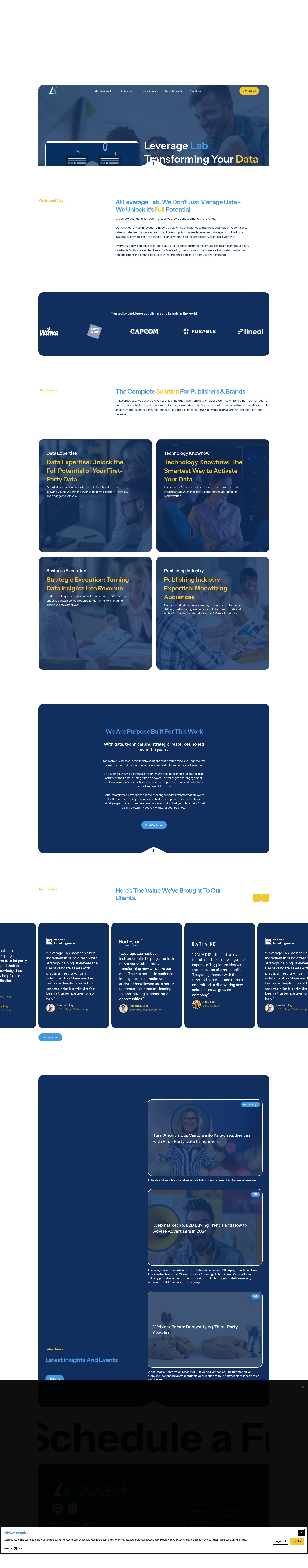 Screenshot of leveragelab.com