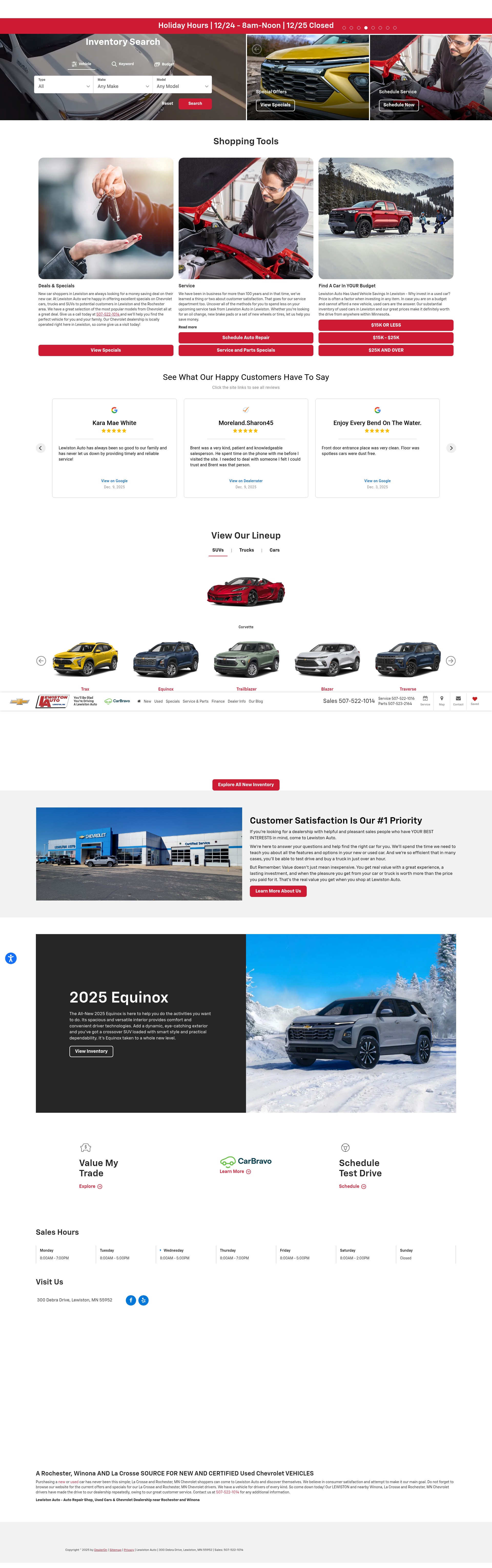 Screenshot of lewistonauto.com