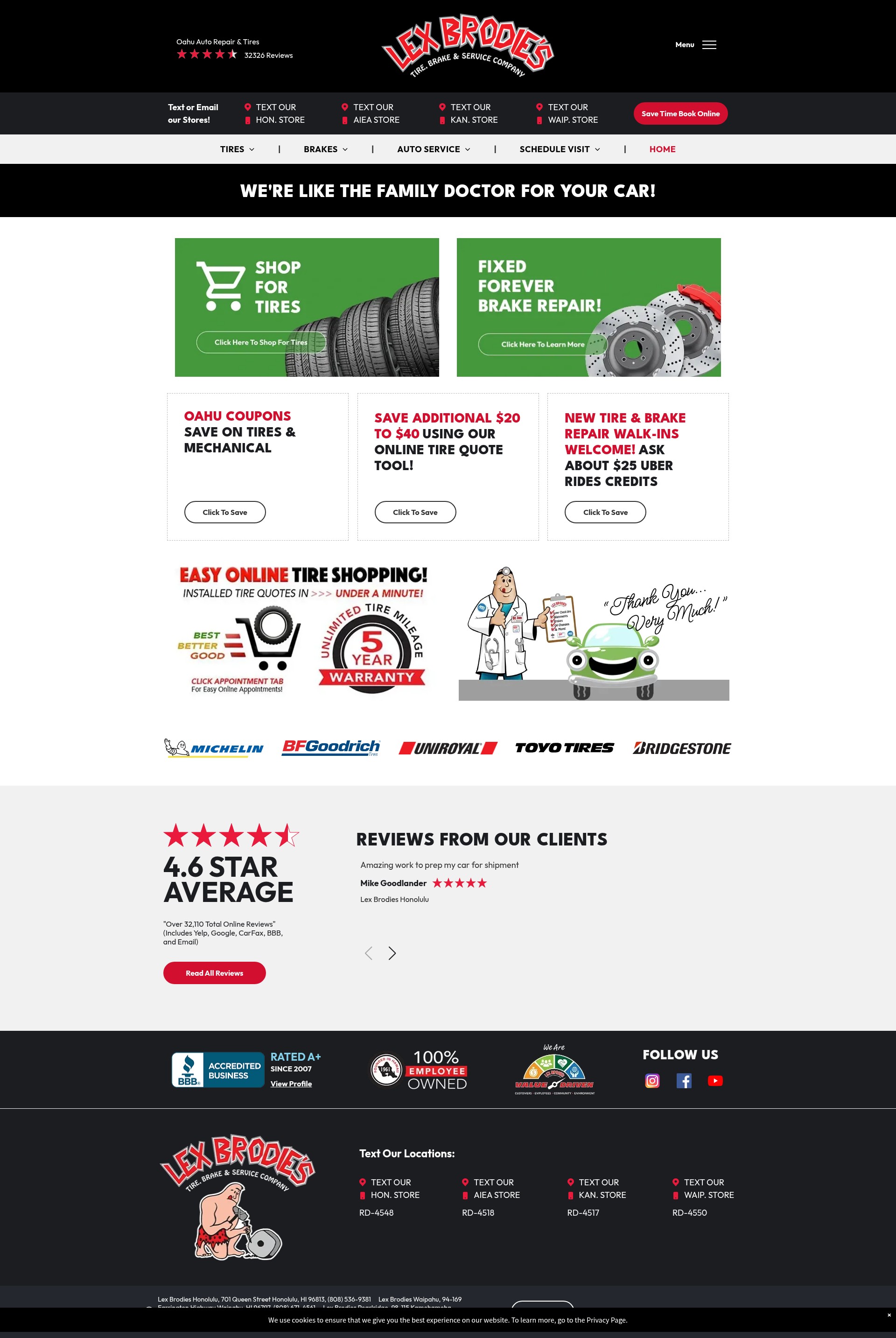 Screenshot of lexbrodies.com