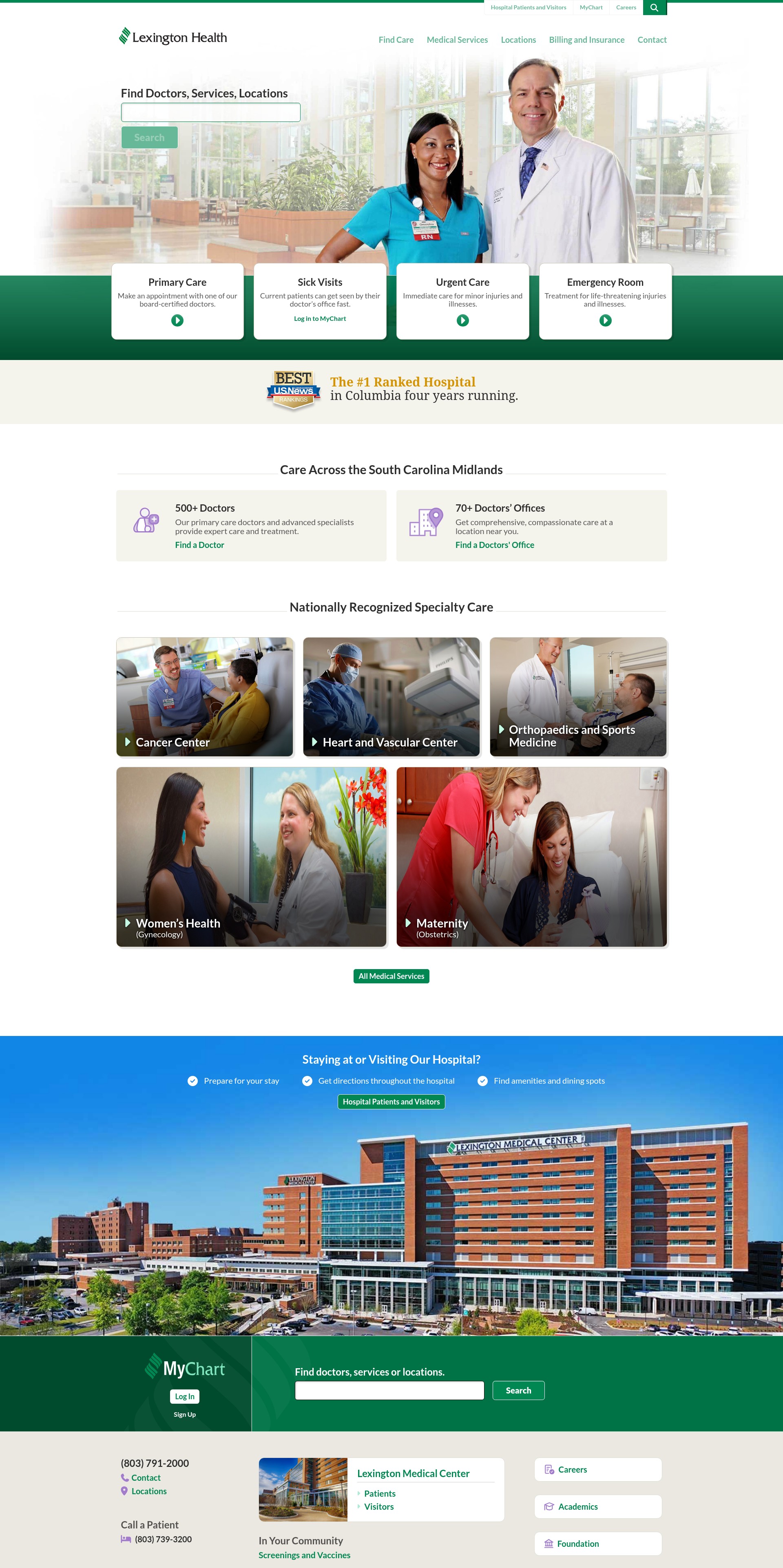 Screenshot of lexhealth.com