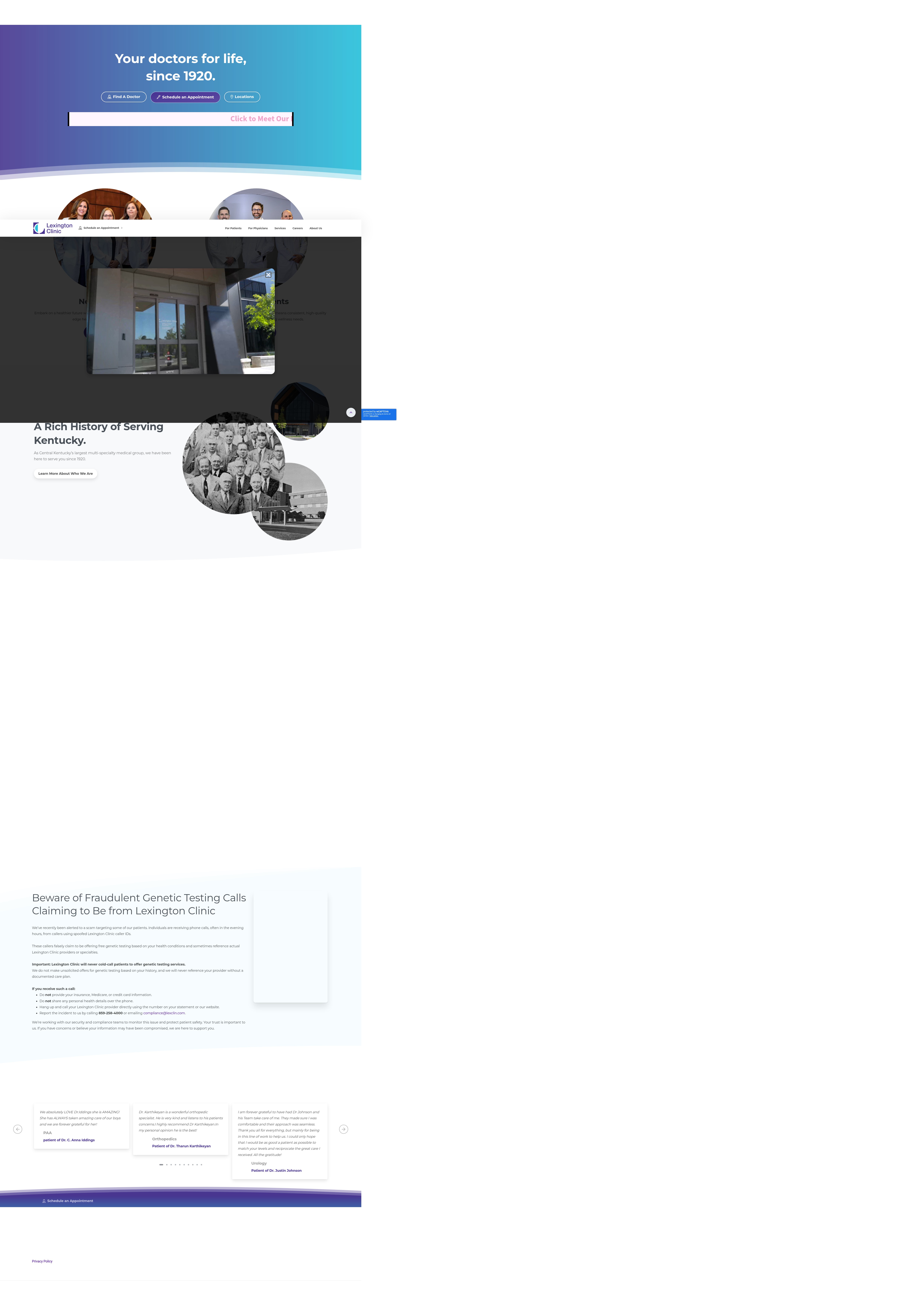 Screenshot of lexingtonclinic.com