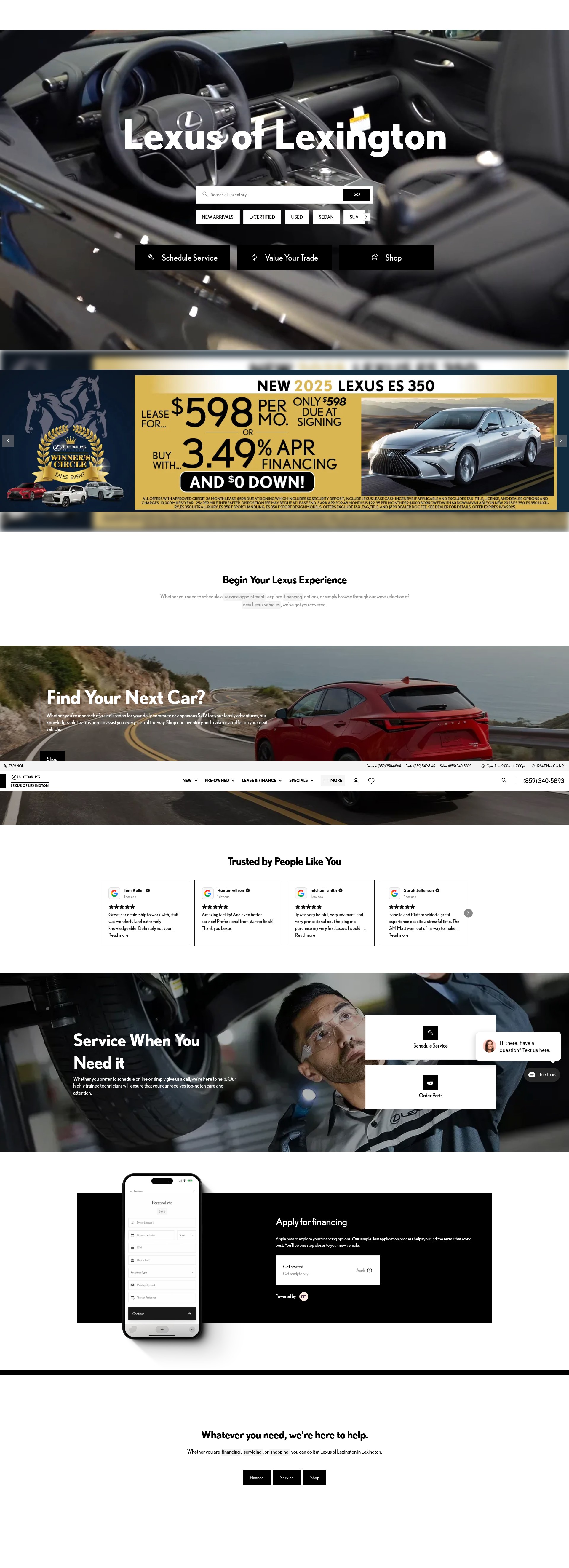 Screenshot of lexusoflexington.com