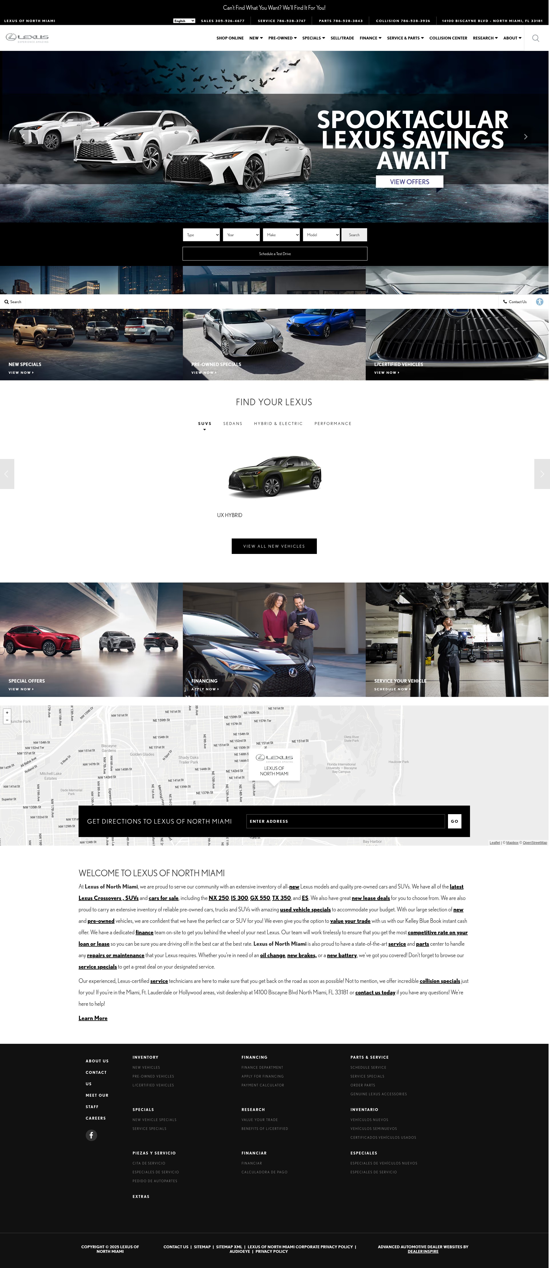 Screenshot of lexusofnorthmiami.com