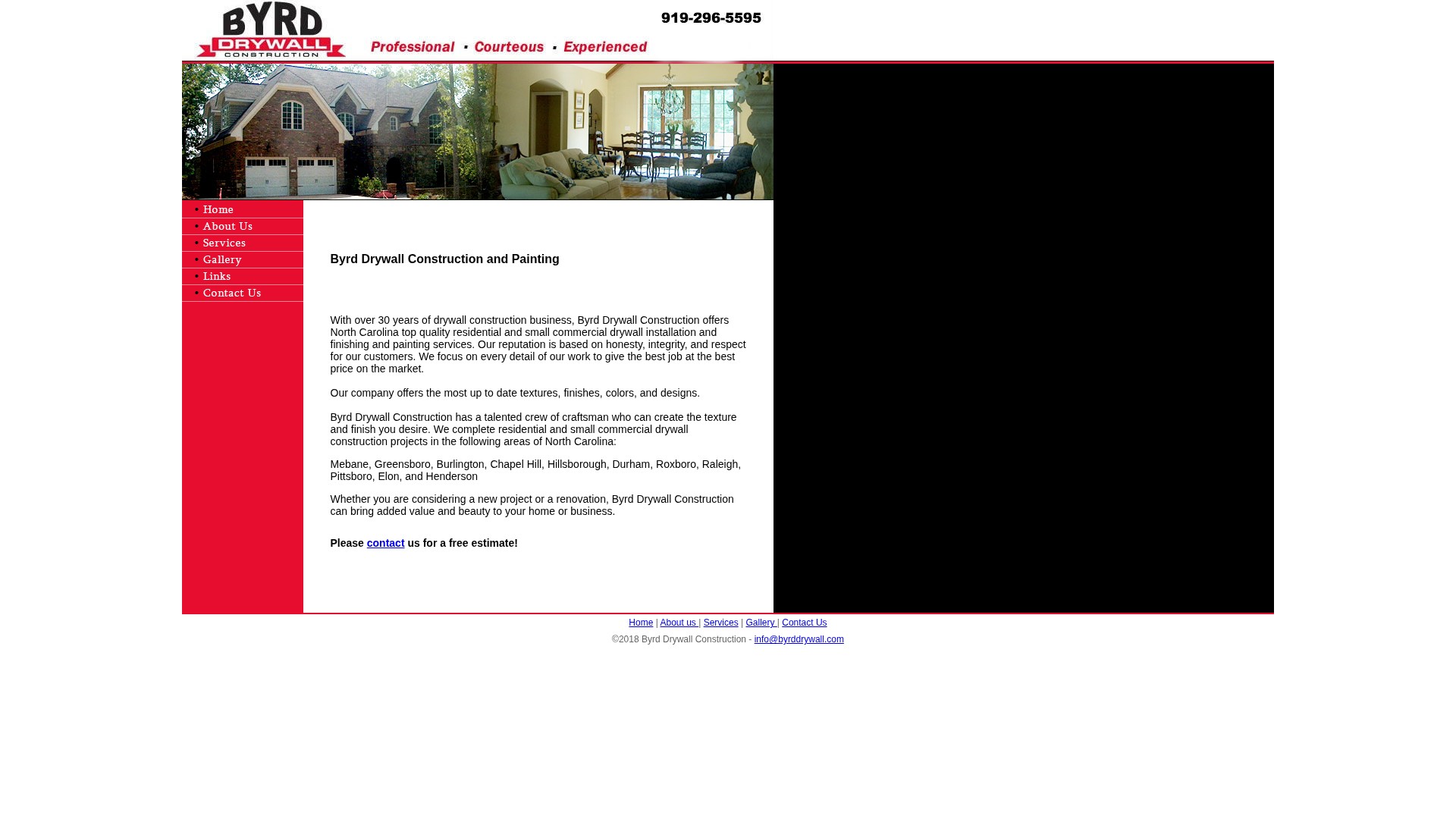 Screenshot of lfbyrddrywallconstruction.com