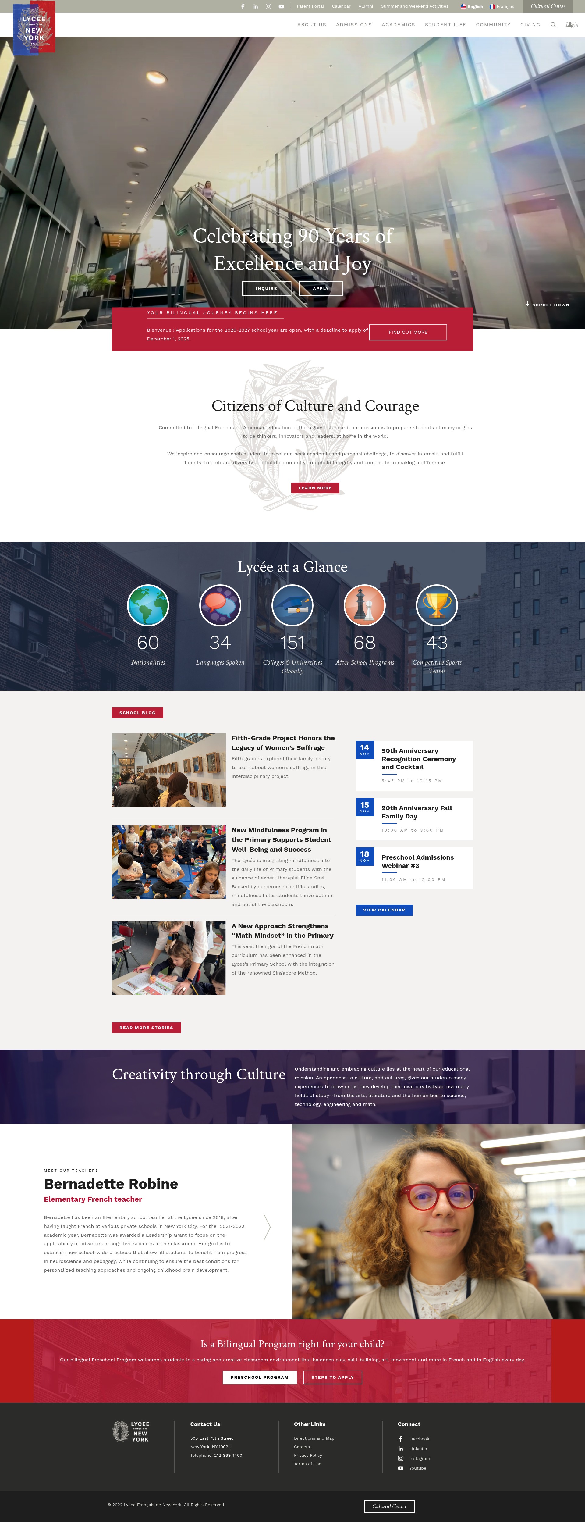 Screenshot of lfny.org